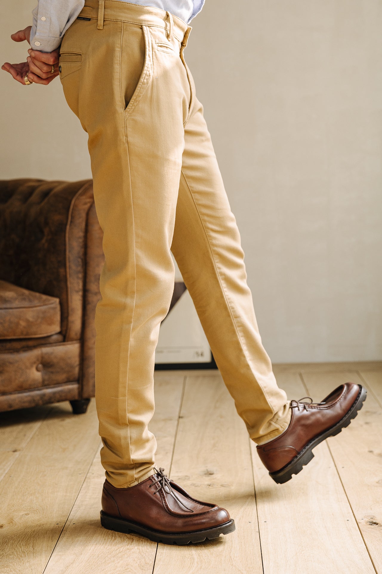 Pantalon chino Homme Gino Epic kelp | Freeman T. Porter