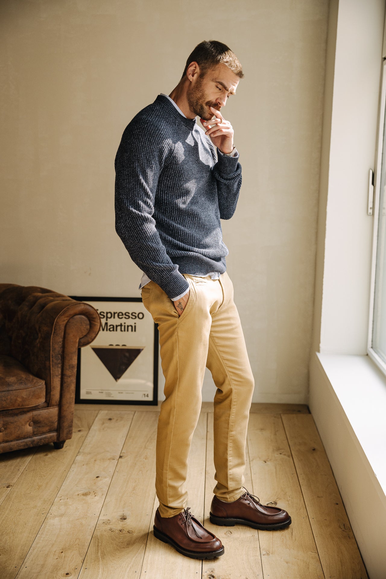 Pantalon chino Homme Gino Epic kelp | Freeman T. Porter