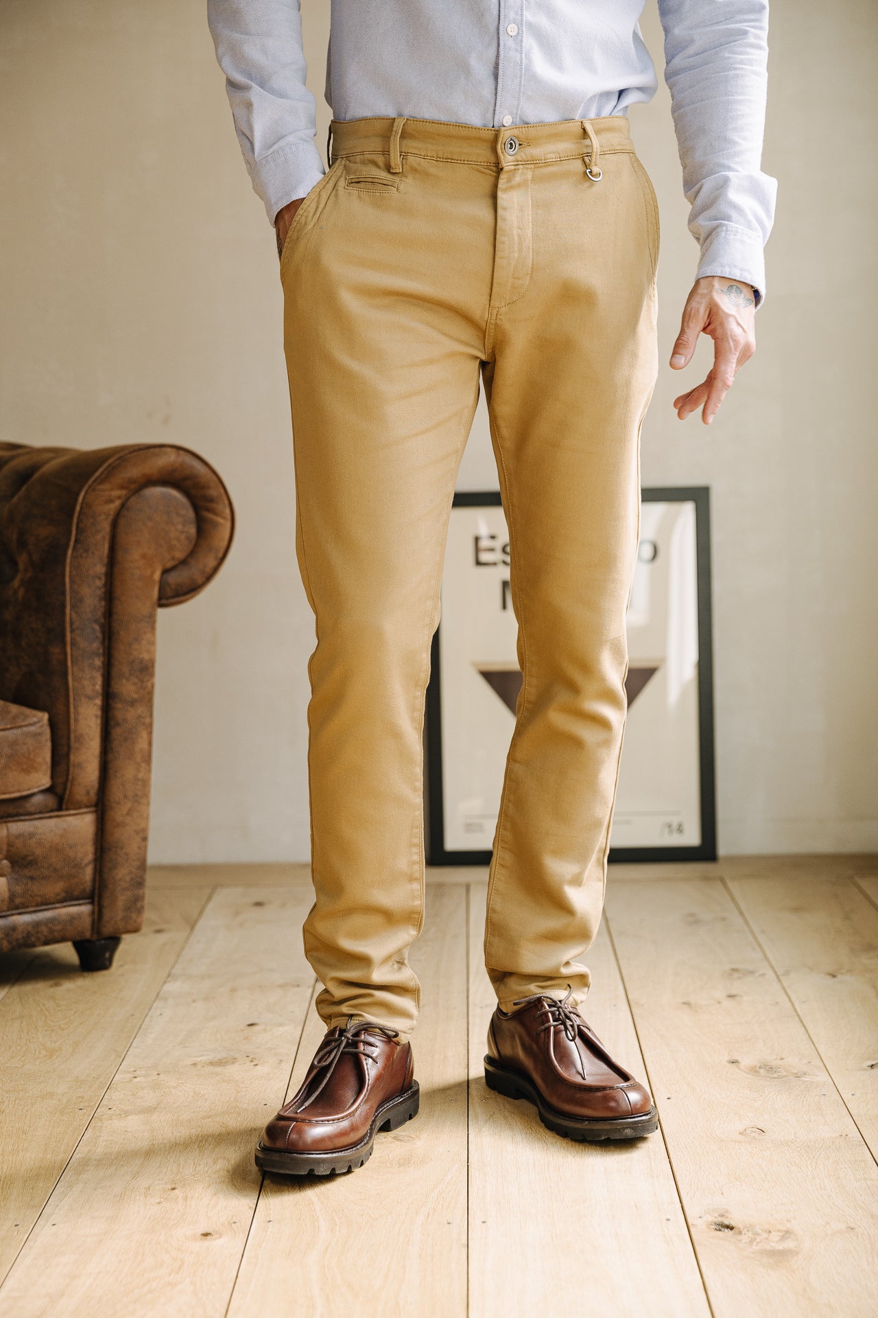 Pantalon chino Homme Gino Epic kelp | Freeman T. Porter