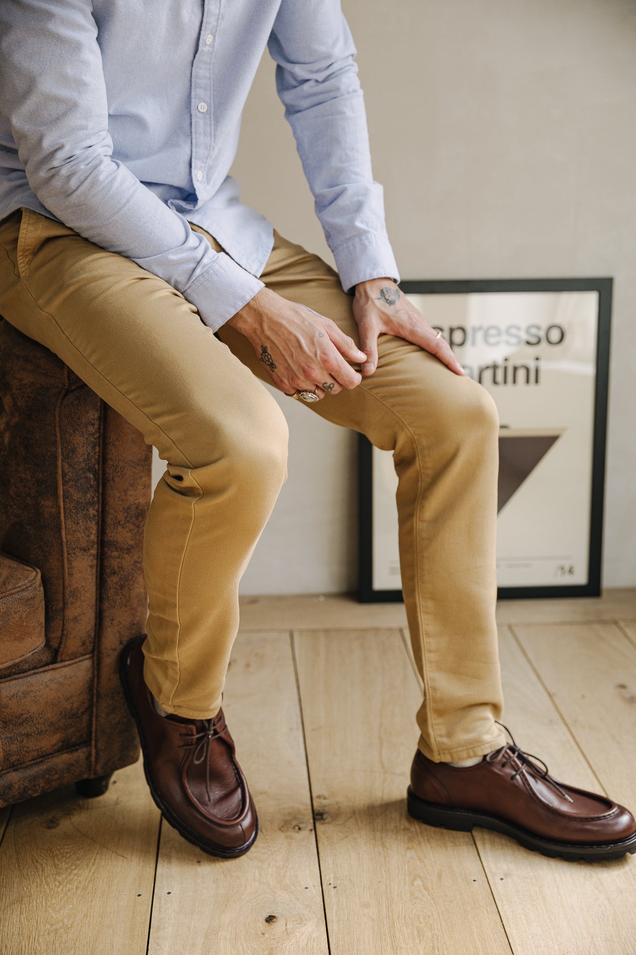 Pantalon chino Homme Gino Epic kelp | Freeman T. Porter