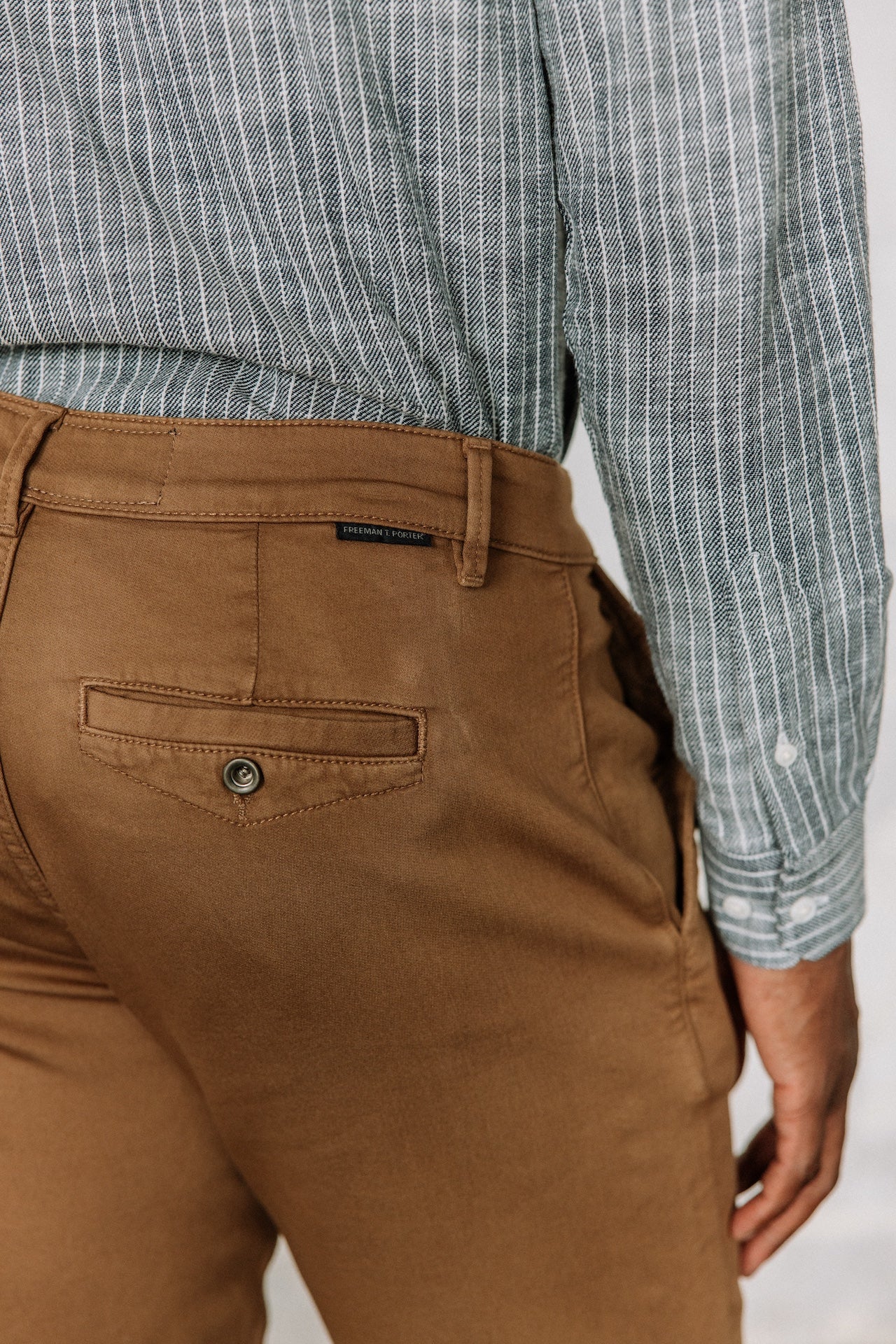 Pantalon chino Homme Gino Epic ermine | Freeman T. Porter