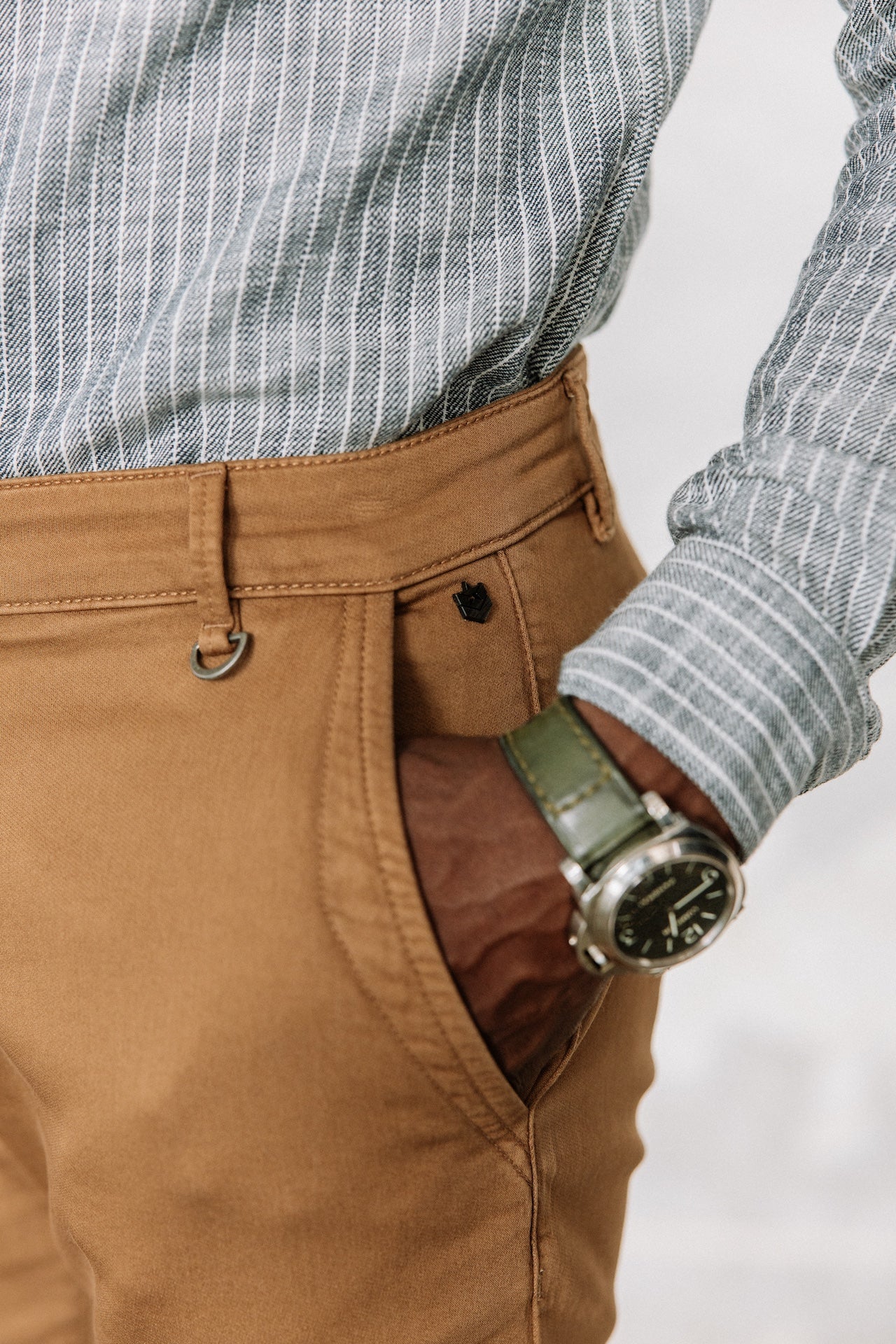 Pantalon chino Homme Gino Epic ermine | Freeman T. Porter