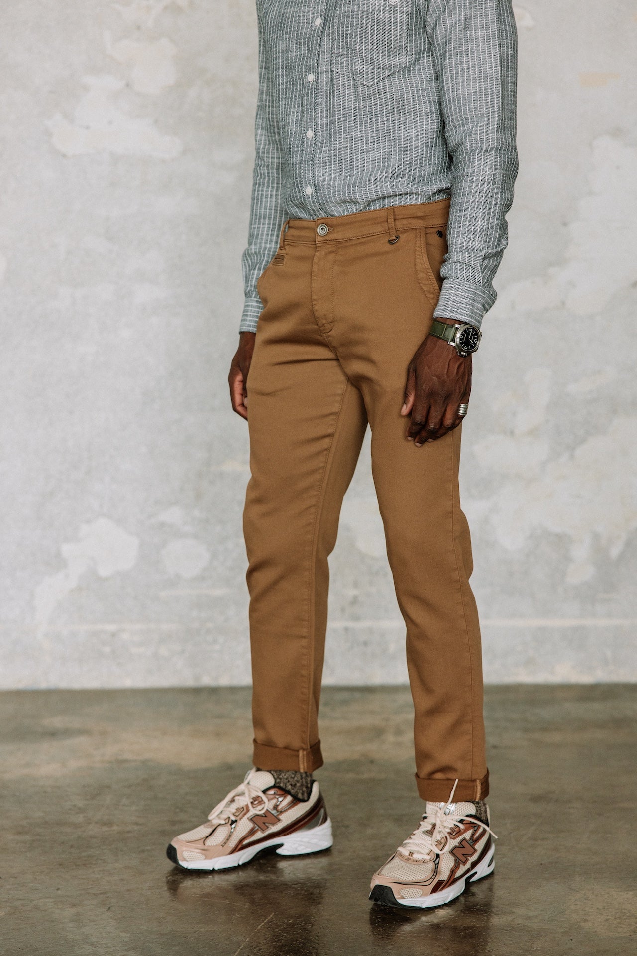 Pantalon chino Homme Gino Epic ermine | Freeman T. Porter