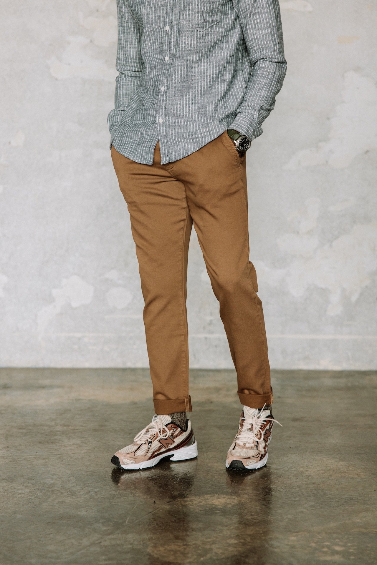 Pantalon chino Homme Gino Epic ermine | Freeman T. Porter