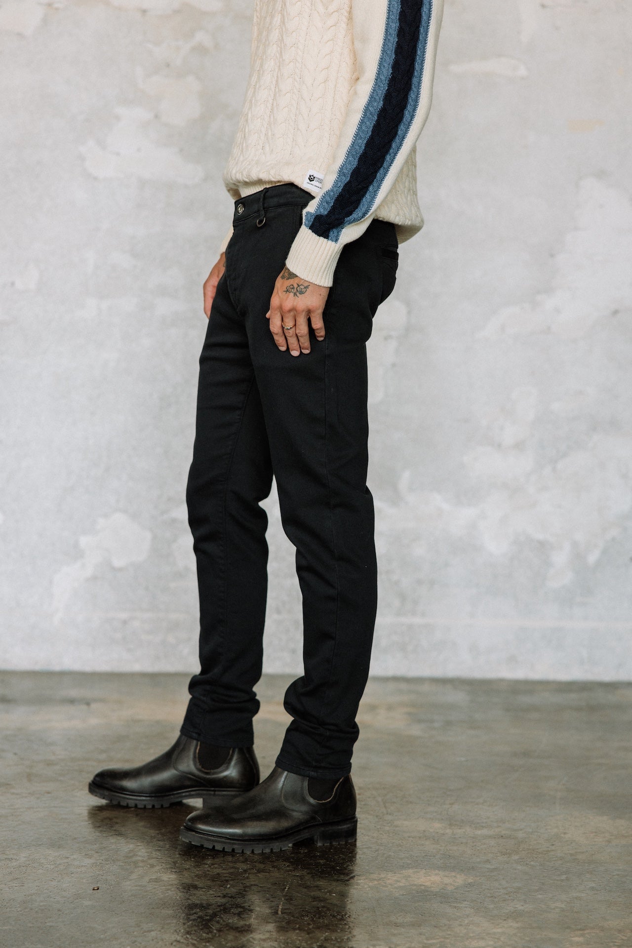 Pantalon chino Homme Gino Epic total eclipse | Freeman T. Porter