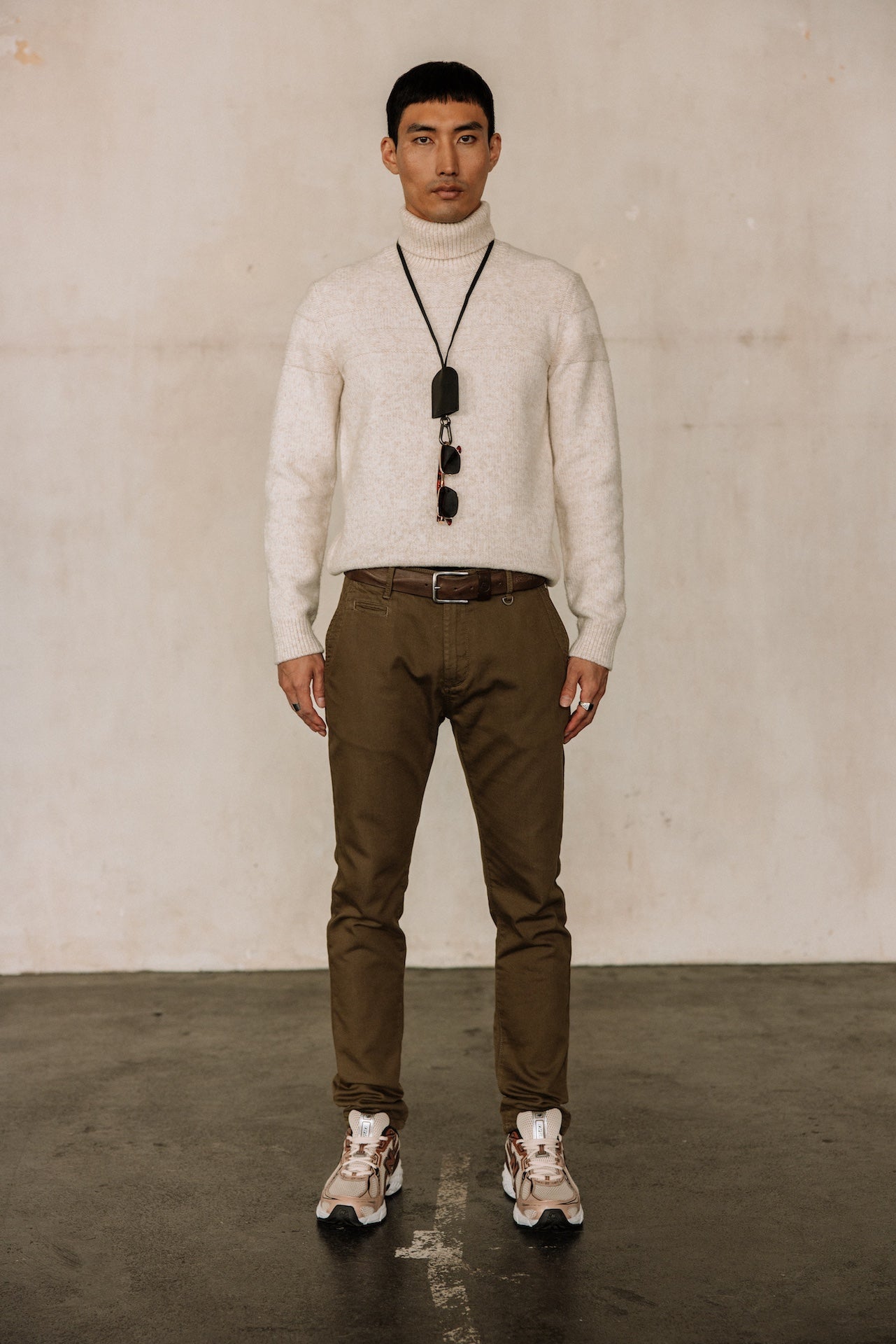 Pantalon chino Homme Gino Epic olive night | Freeman T. Porter