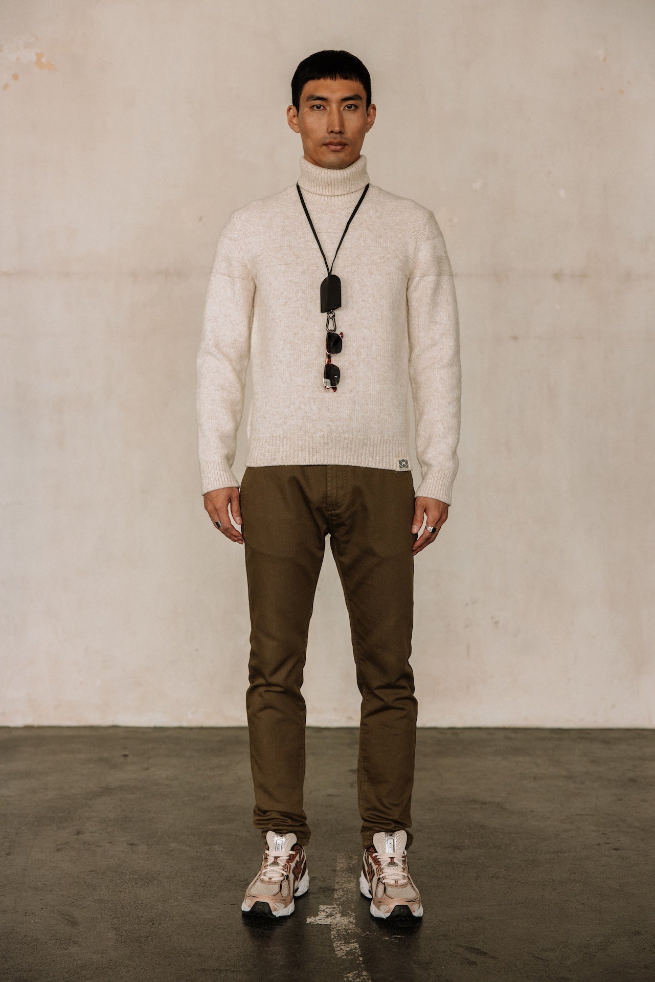 Pantalon chino Homme Gino Epic olive night | Freeman T. Porter