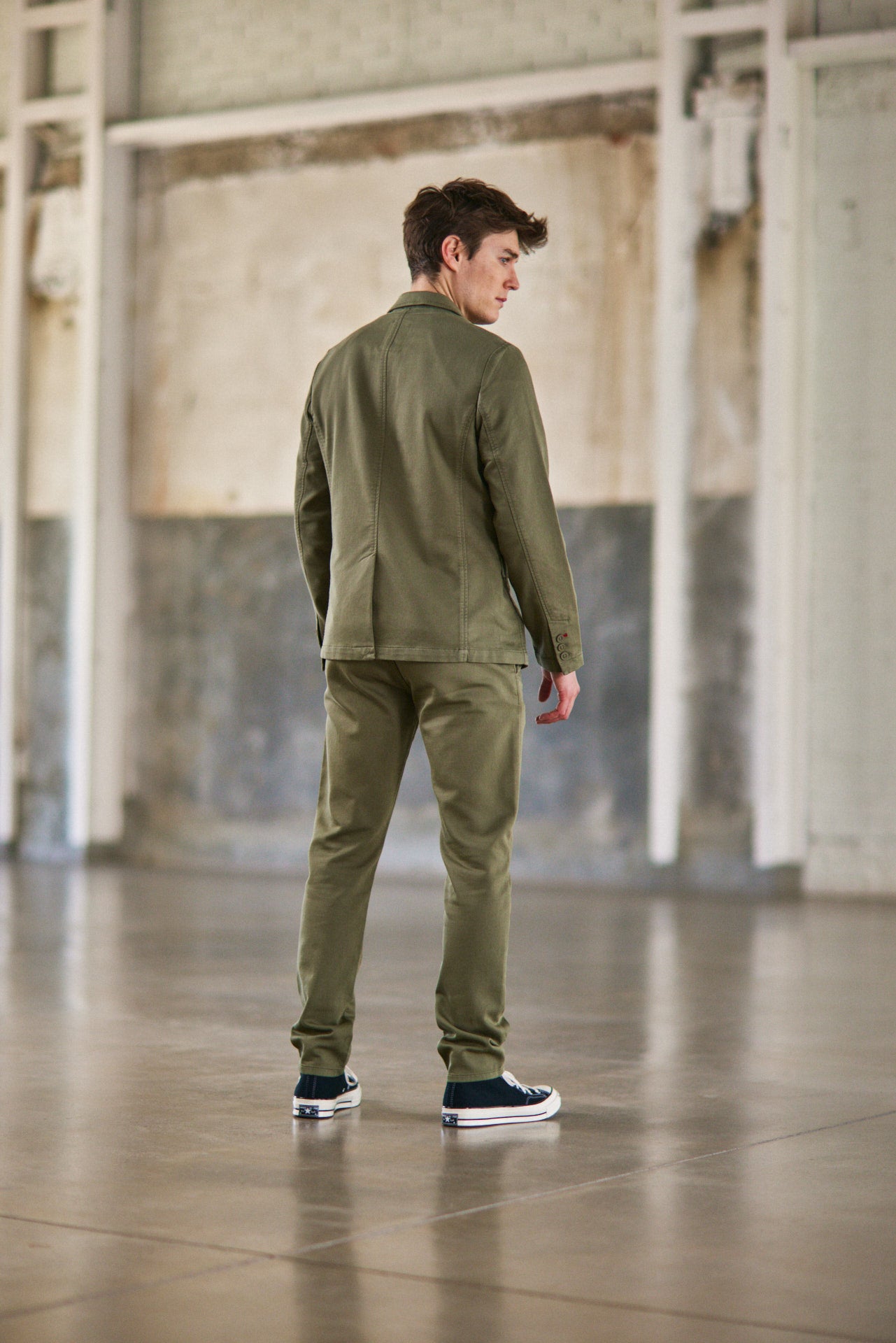 Pantalon chino Homme Gino Epic deep lichen green | Freeman T. Porter