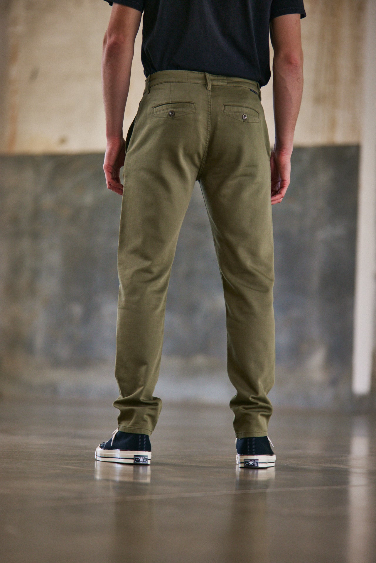 Pantalon chino Homme Gino Epic deep lichen green | Freeman T. Porter