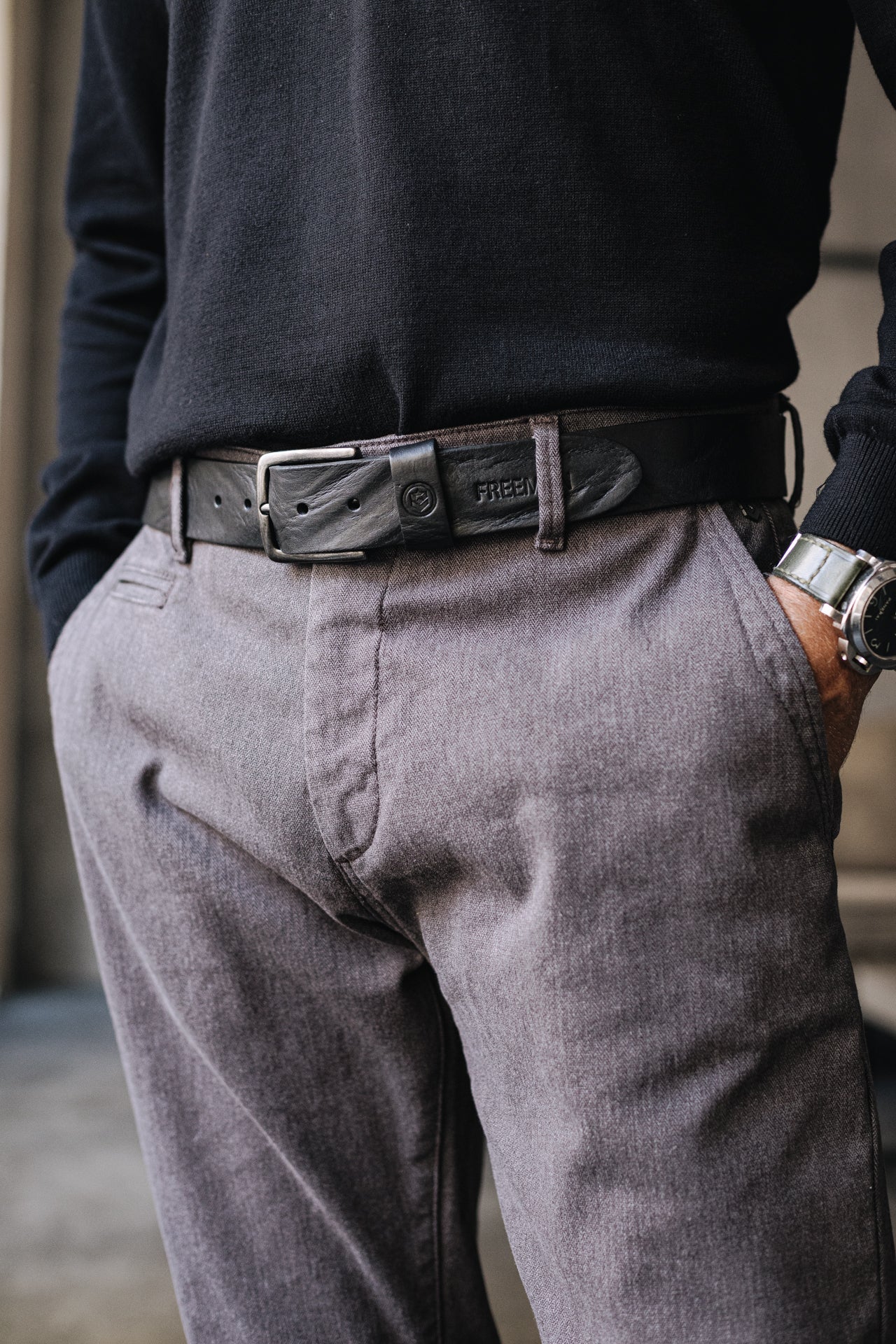 Pantalon chino Unisex Gino Herring anthra | Freeman T. Porter