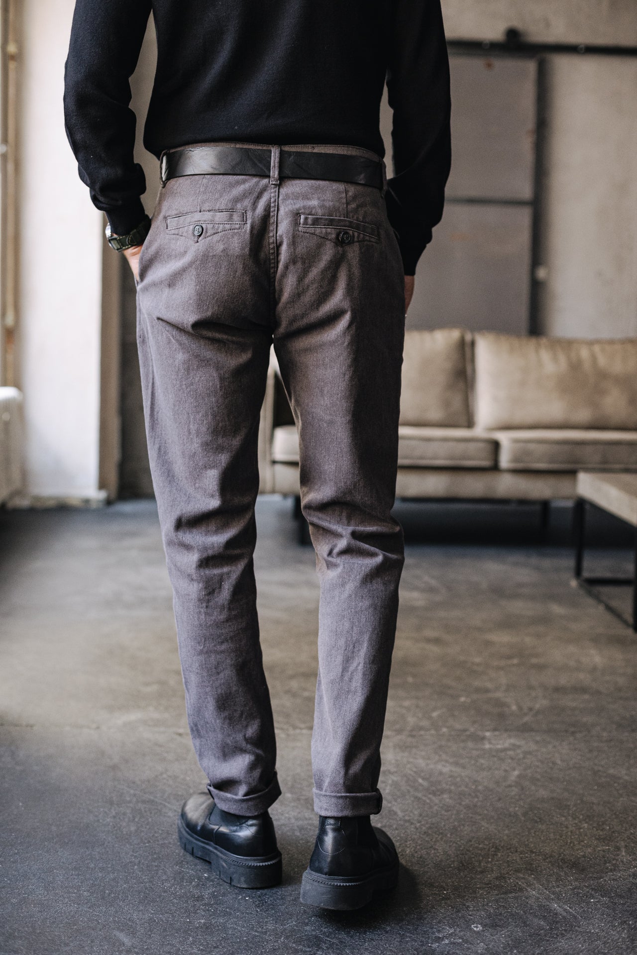 Pantalon chino Unisex Gino Herring anthra | Freeman T. Porter
