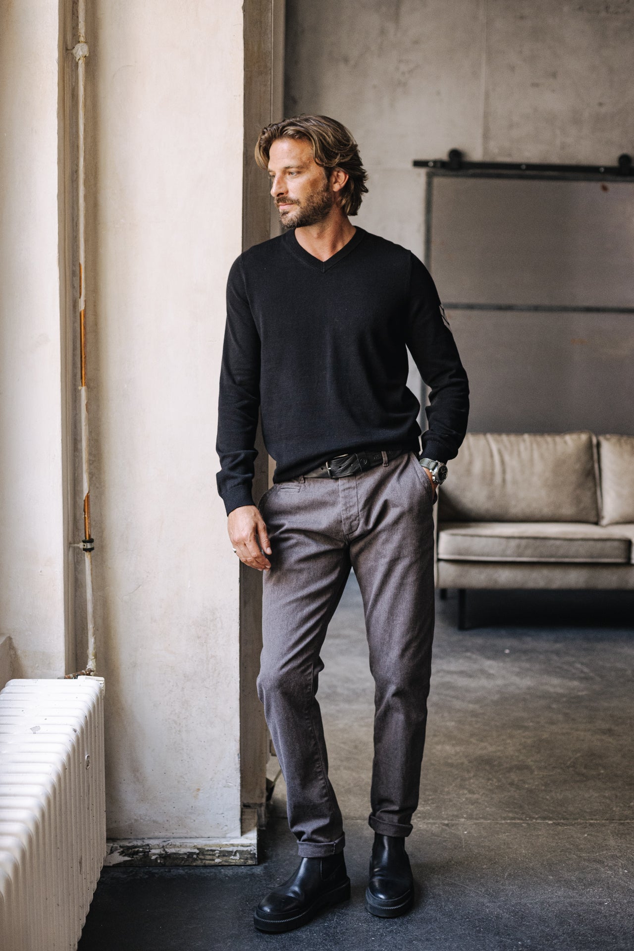 Chino pants Unisex Gino Herring anthra | Freeman T. Porter