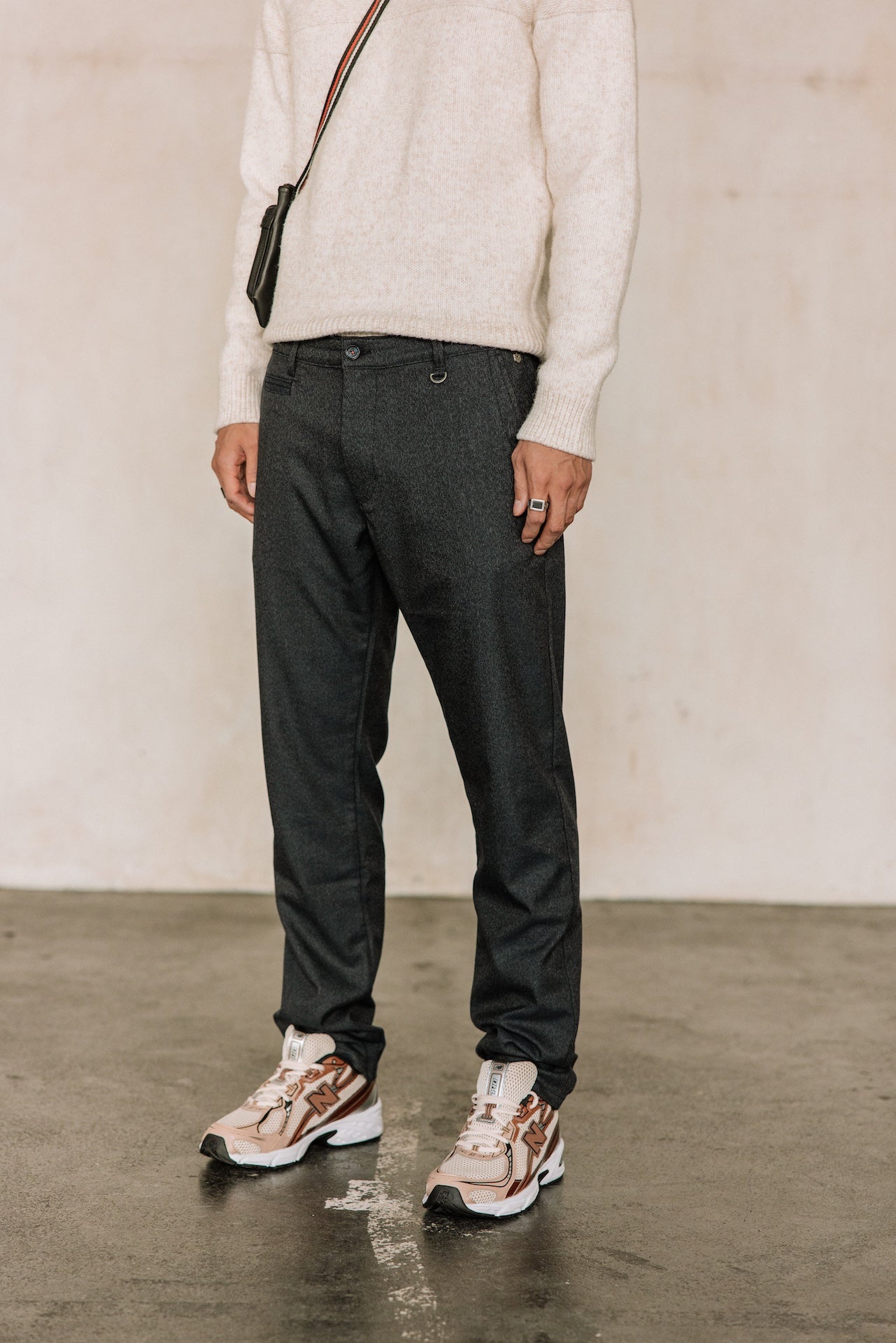Pantalon chino Hombres Gino Lagoon peacoat | Freeman T. Porter