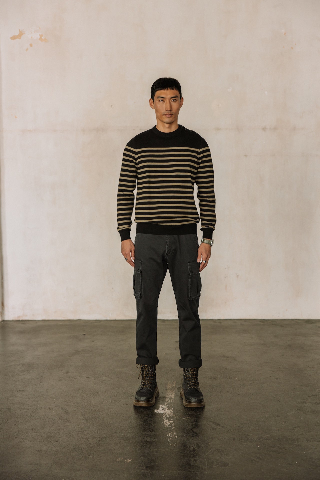 Pantalon droit Men Davy Defense black | Freeman T. Porter