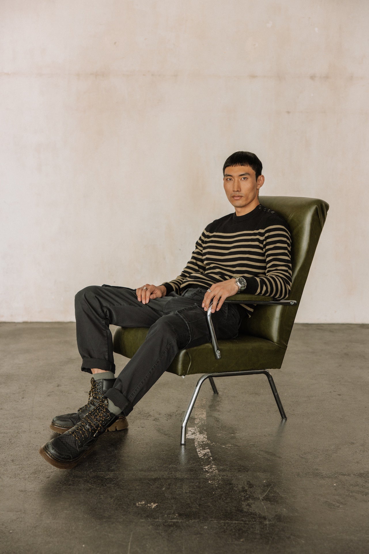 Pantalon droit Men Davy Defense black | Freeman T. Porter