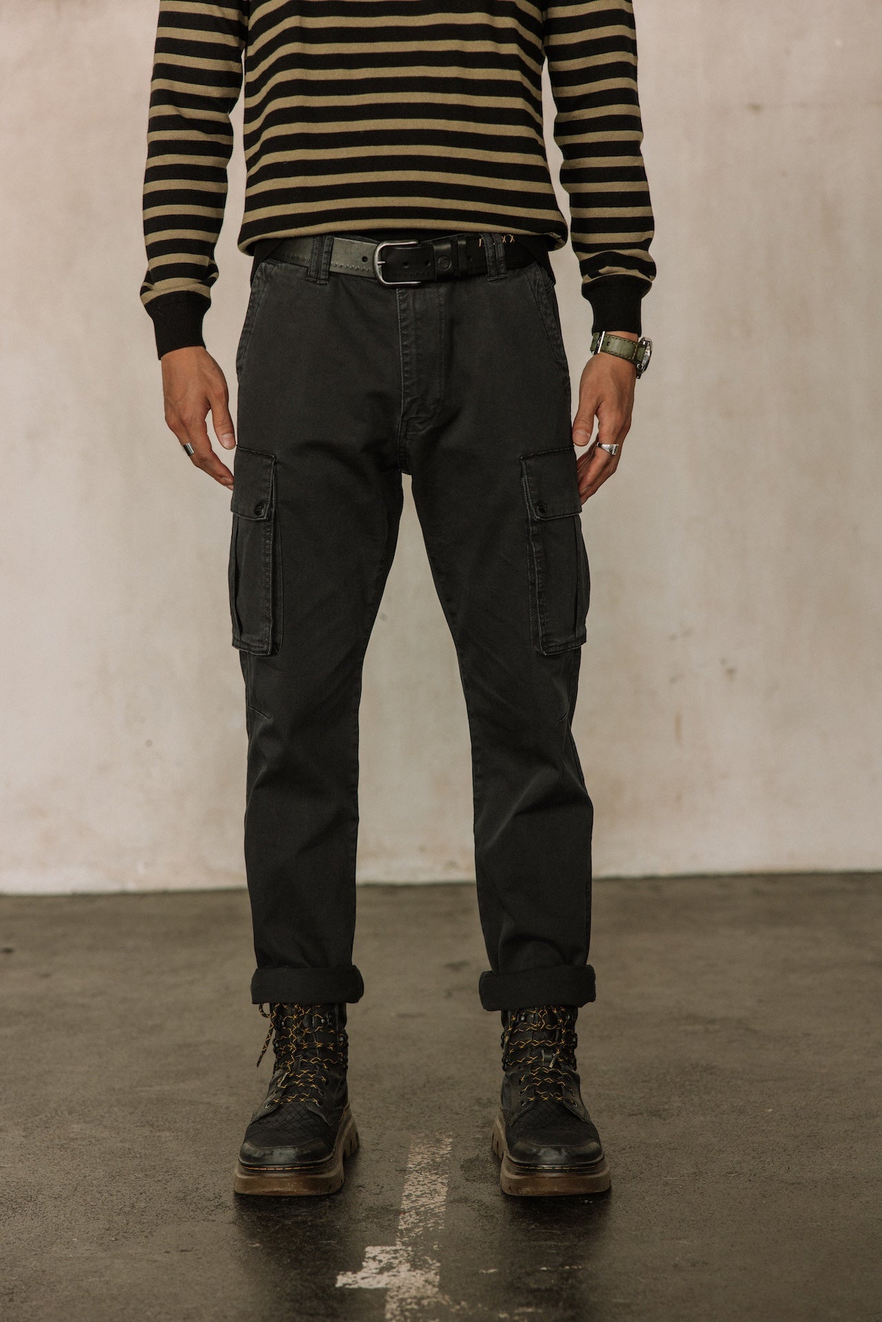 Pantalon droit Men Davy Defense black | Freeman T. Porter