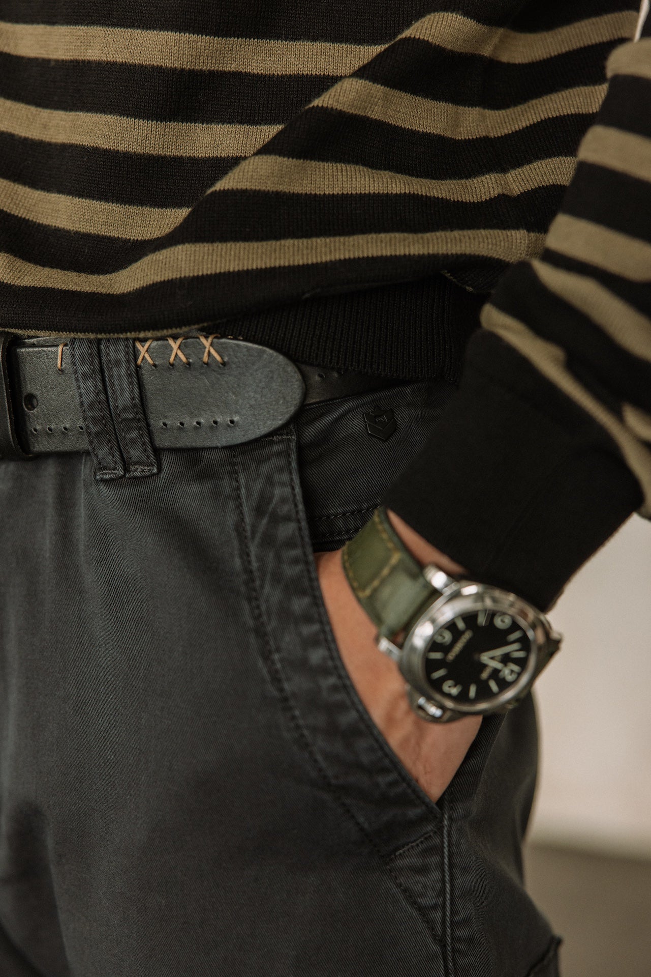 Pantalon droit Men Davy Defense black | Freeman T. Porter