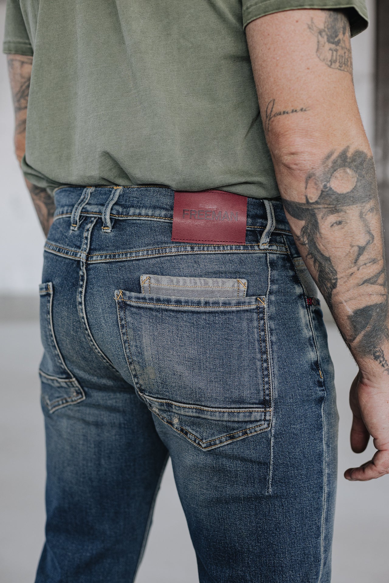Jeans droit Men Kurt sienne | Freeman T. Porter