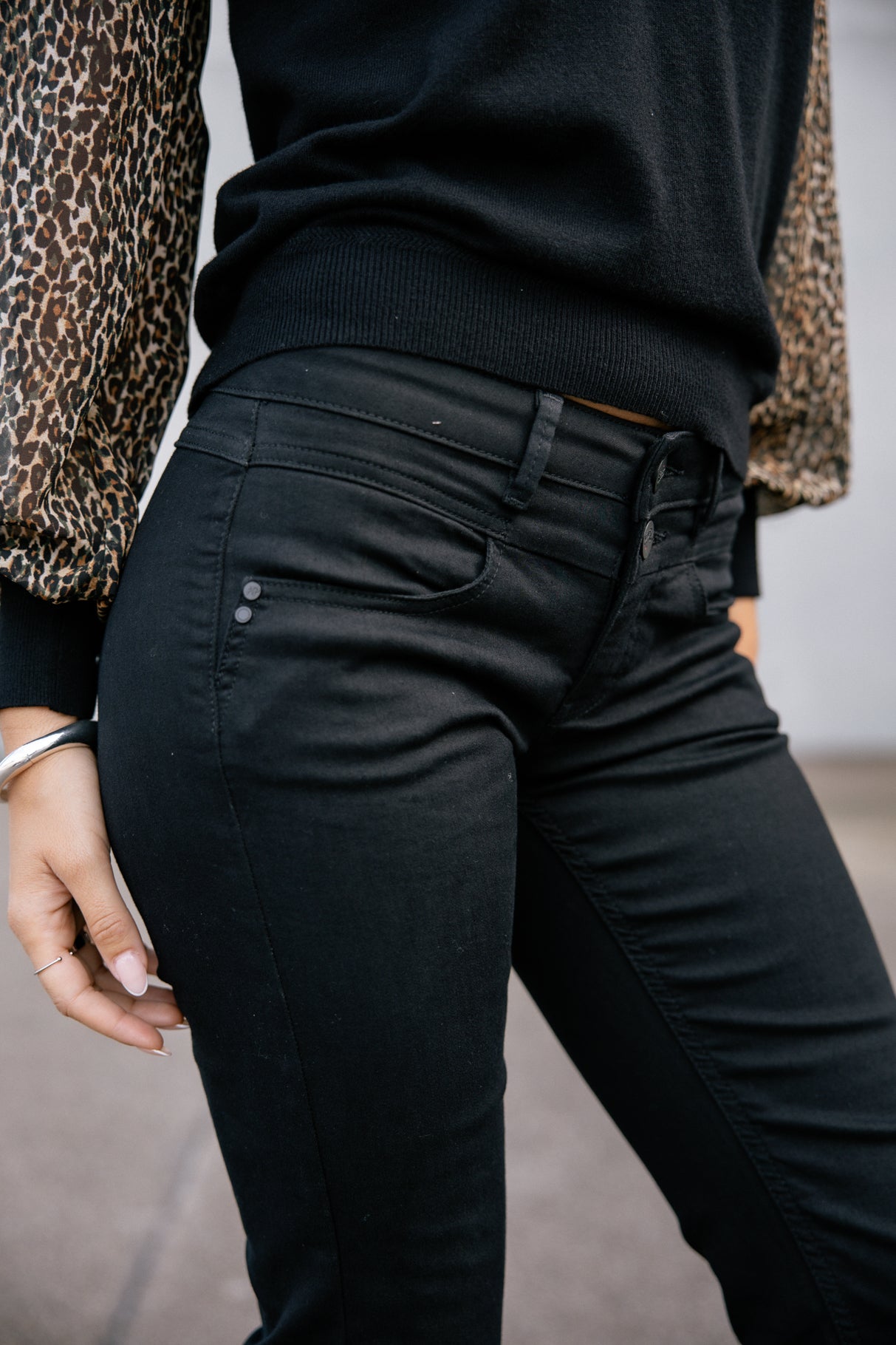 Jeans droit Frau Madie black | Freeman T. Porter
