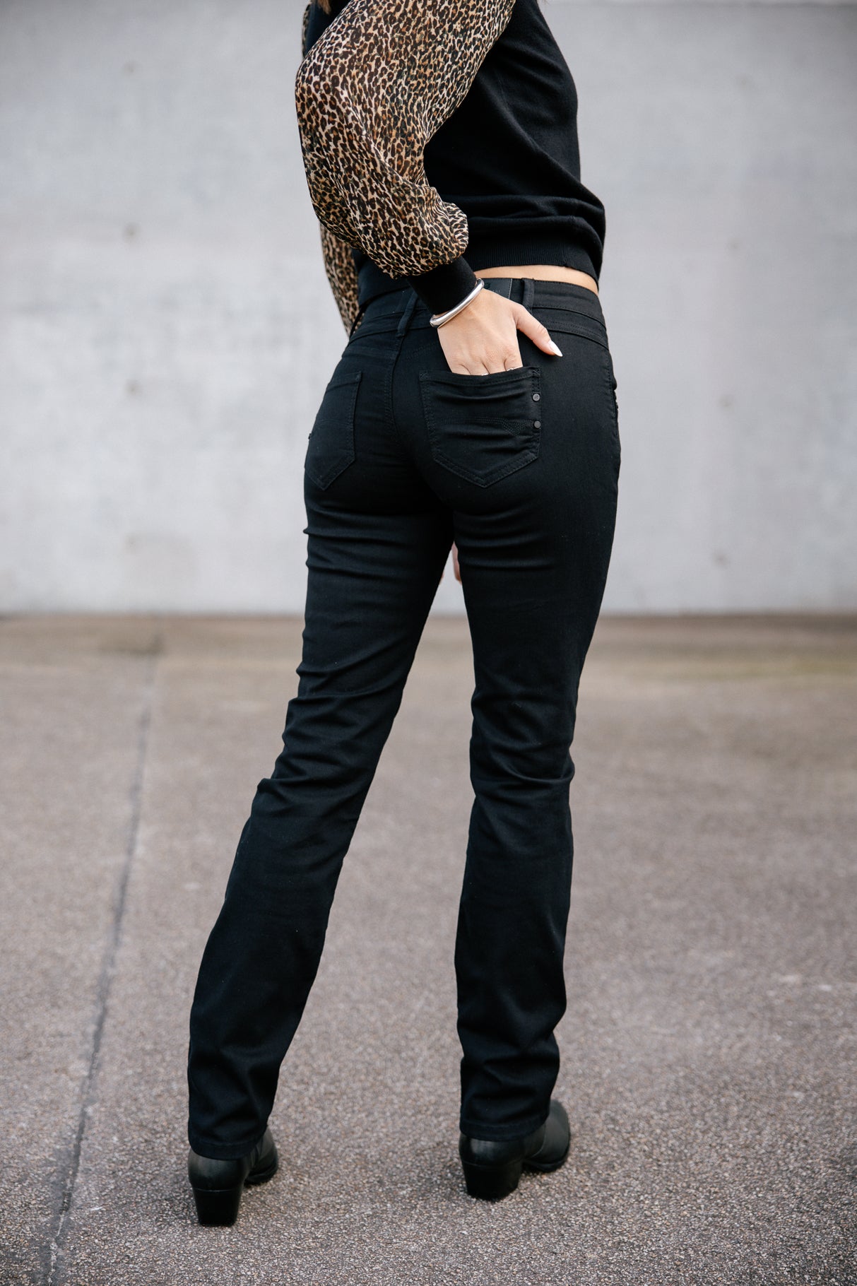 Jeans droit Woman Madie black | Freeman T. Porter