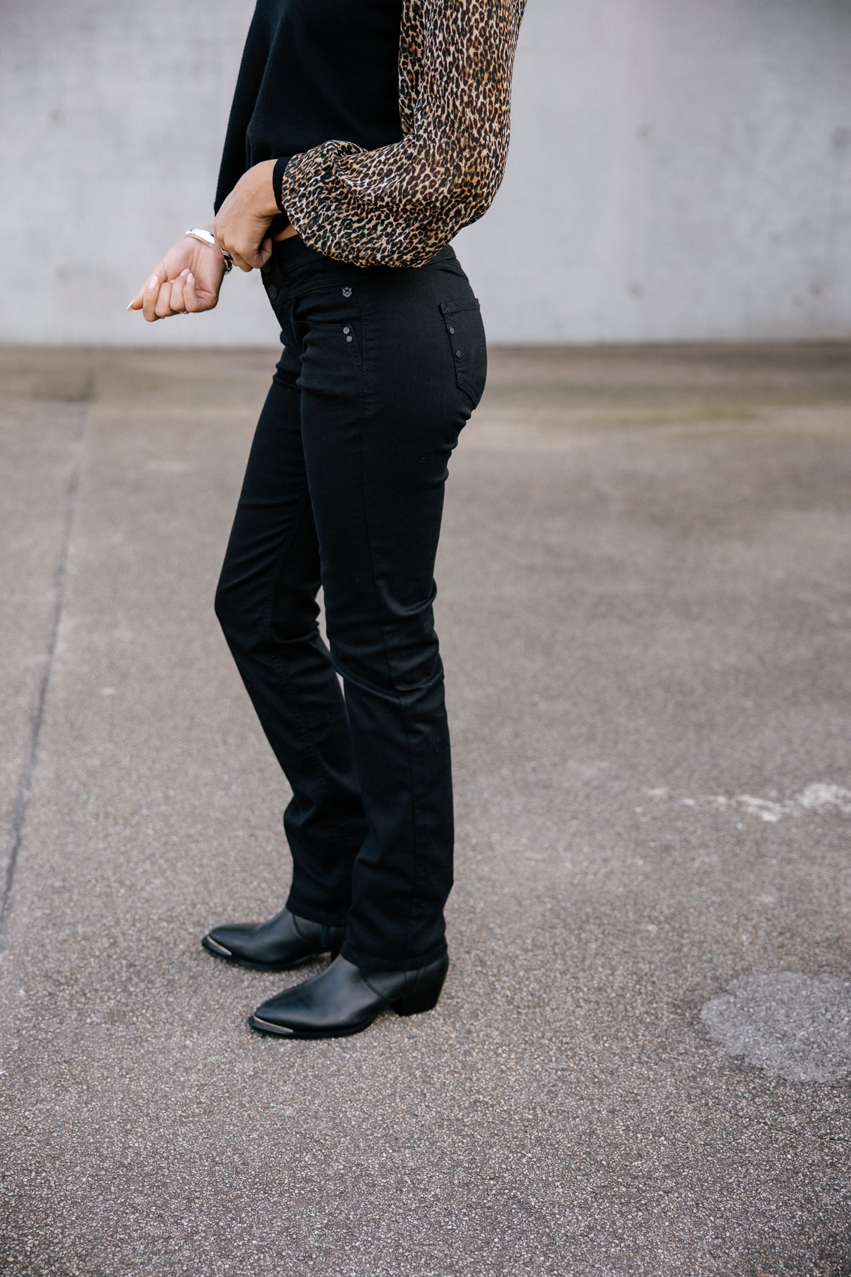 Jeans droit Woman Madie black | Freeman T. Porter