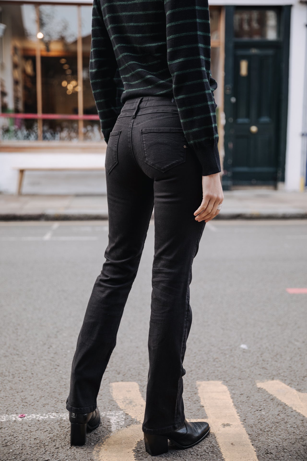Pantalon droit Woman Madie New Magic Color black | Freeman T. Porter