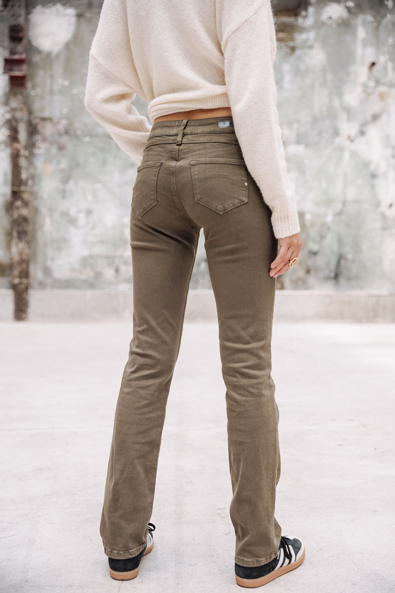 Pantalon droit Femme Madie New Magic Color forest night | Freeman T. Porter
