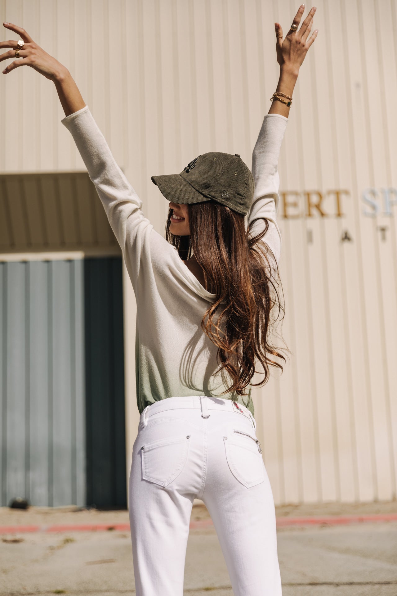 Jeans slim Femme Alexa Cropped white | Freeman T. Porter