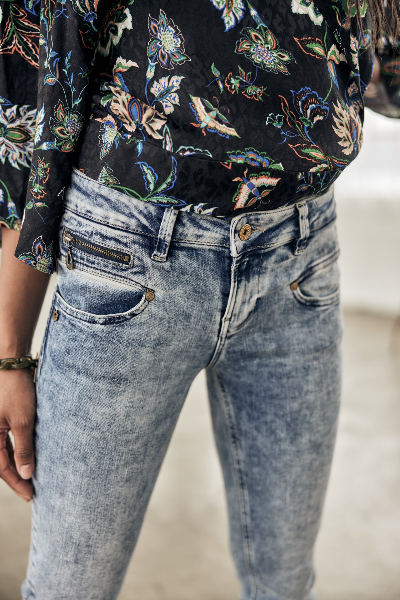 Jeans slim Femme Alexa Cropped boceano | Freeman T. Porter
