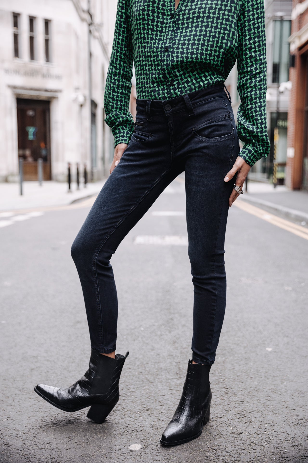 Jeans super slim 7/8 Femme Alexa Cropped malmo | Freeman T. Porter
