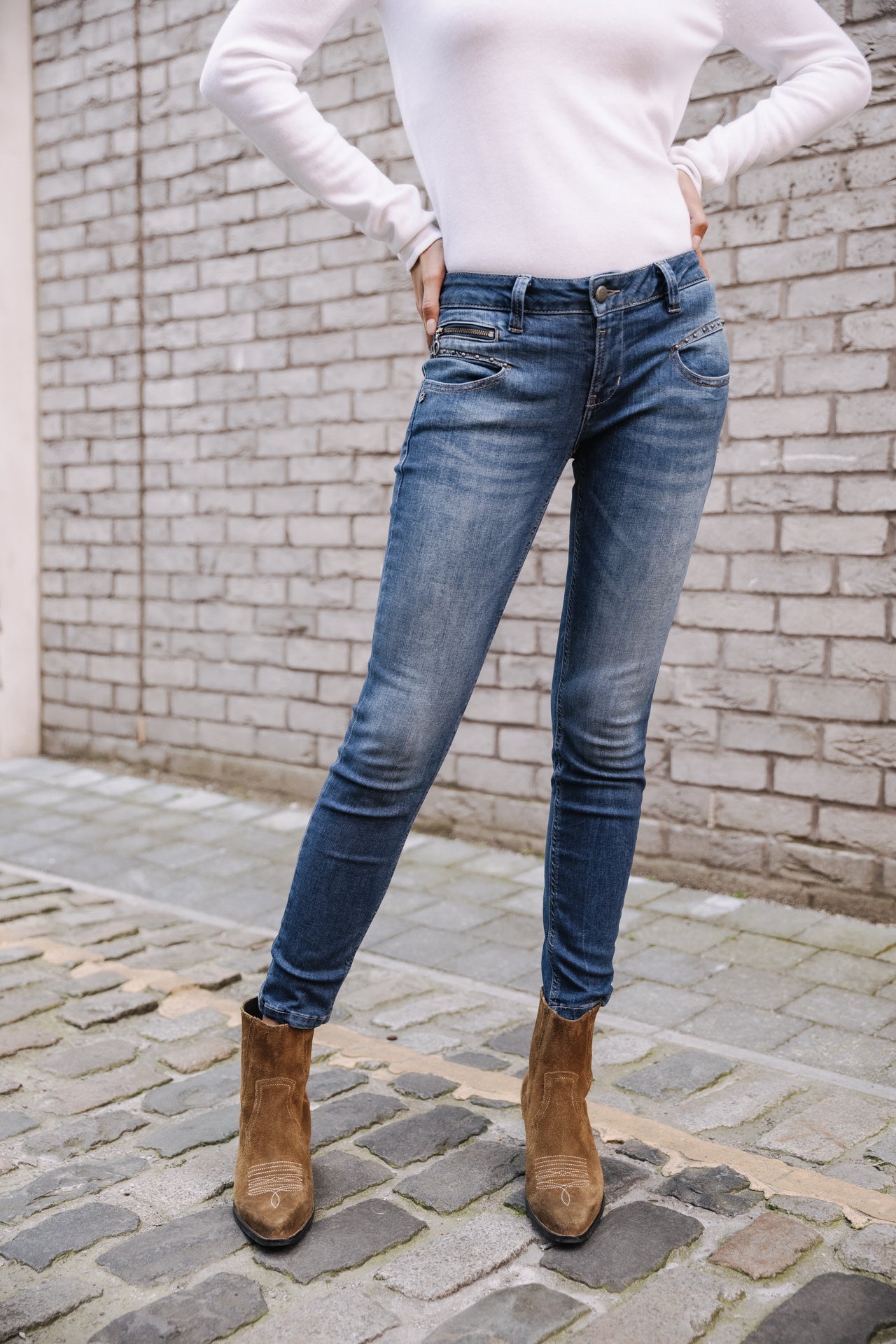 Jeans slim Femme Alexa Cropped fever | Freeman T. Porter