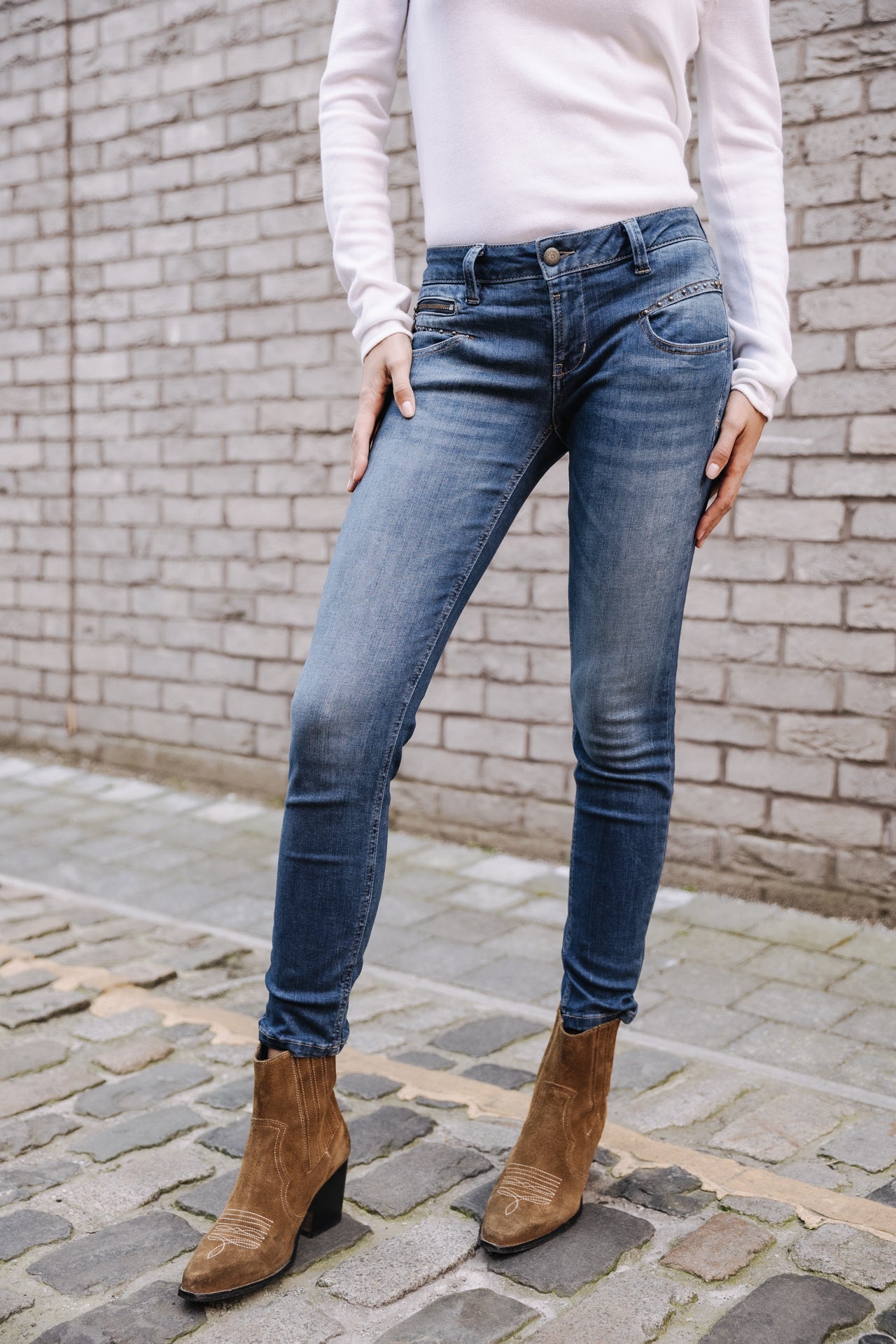 Jeans slim Femme Alexa Cropped fever | Freeman T. Porter