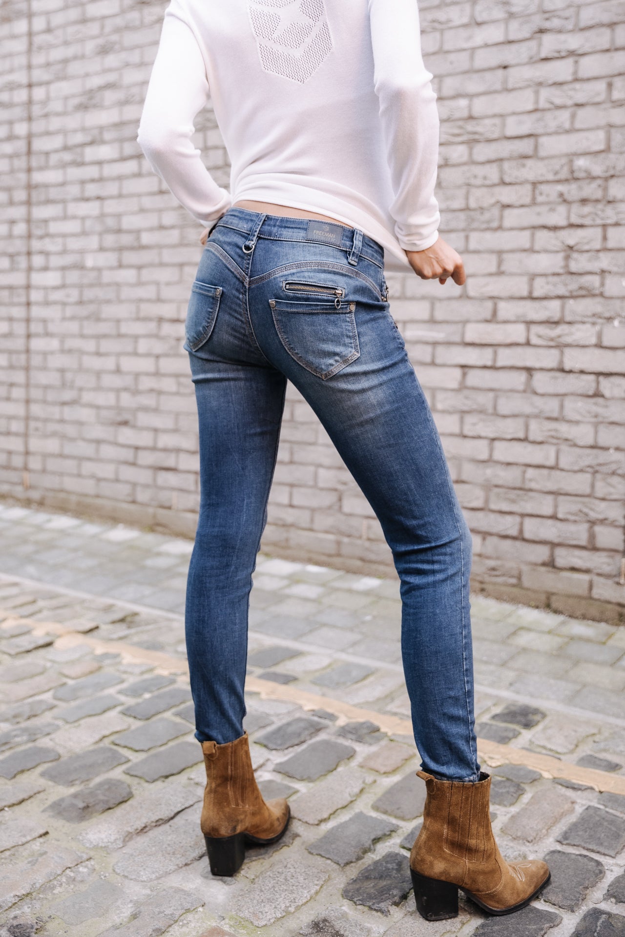 Jeans slim Femme Alexa Cropped fever | Freeman T. Porter