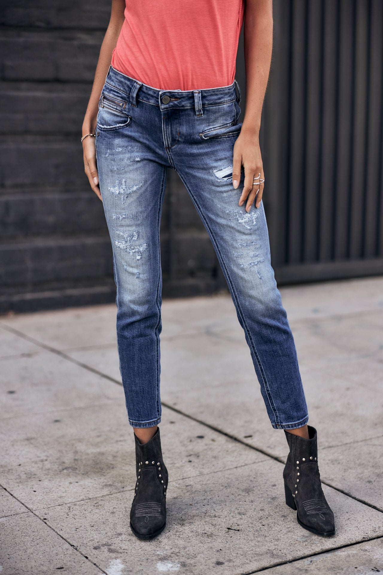 Jeans super slim 7/8 Femme Alexa Cropped seoul | Freeman T. Porter
