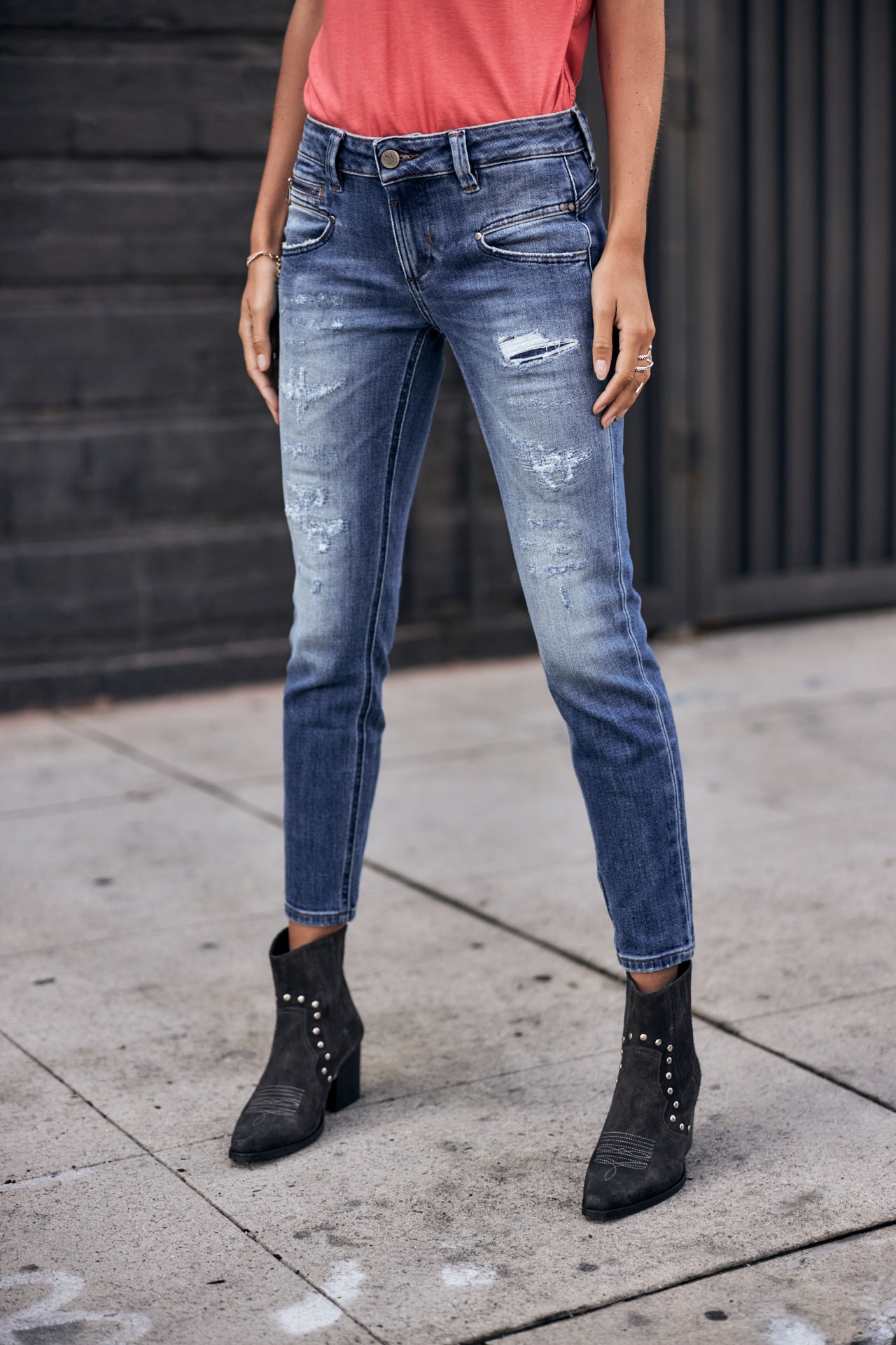 Jeans super slim 7/8 Femme Alexa Cropped seoul | Freeman T. Porter