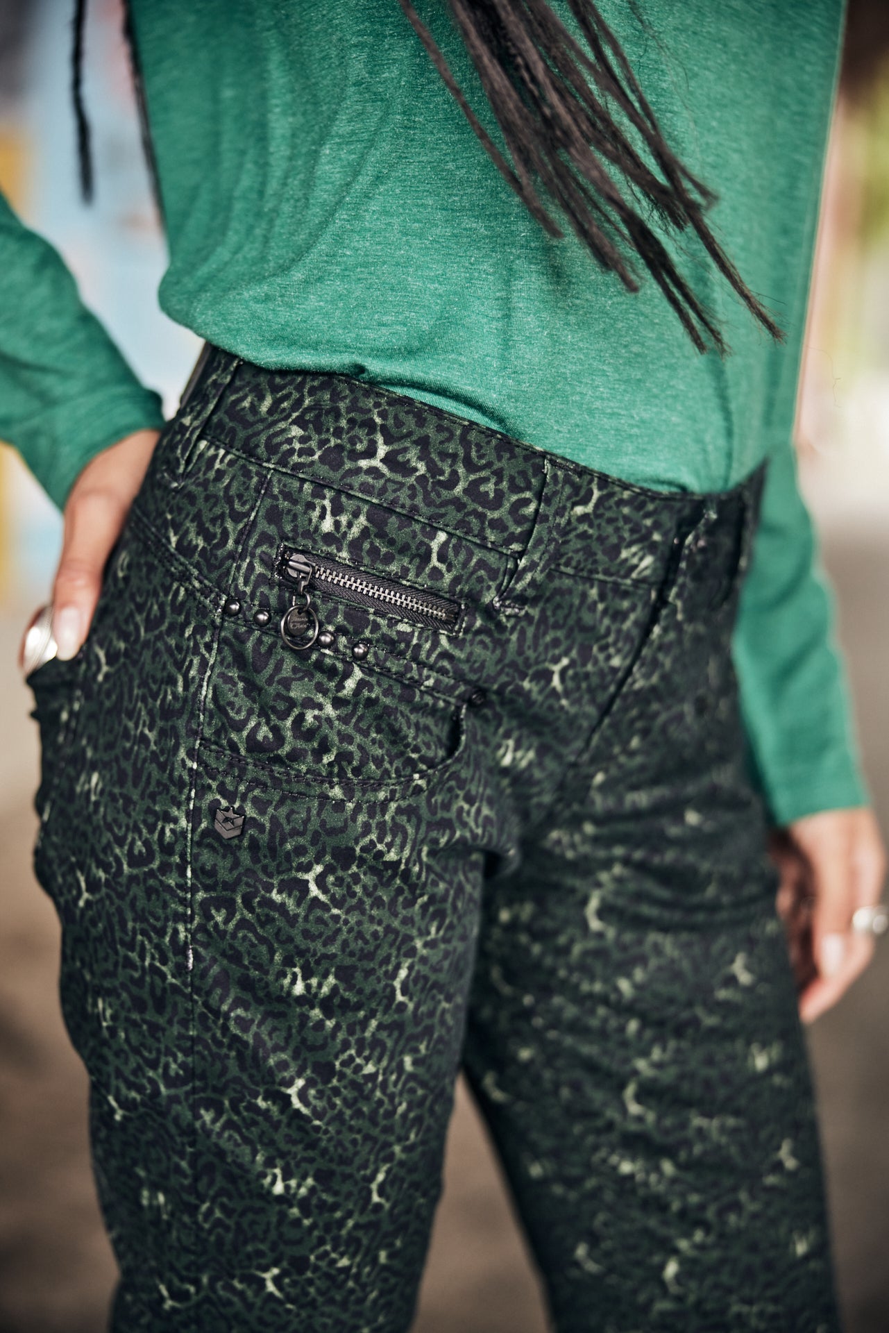 Pantalon super slim 7/8 Femme Alexa Cropped Flubber original | Freeman T. Porter