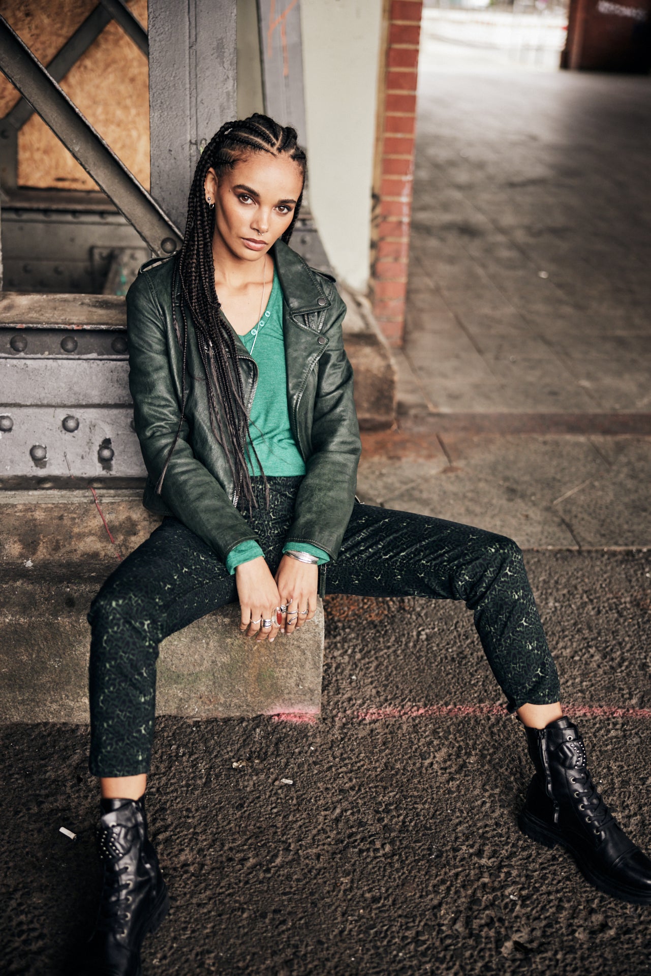 Pantalon super slim 7/8 Femme Alexa Cropped Flubber original | Freeman T. Porter
