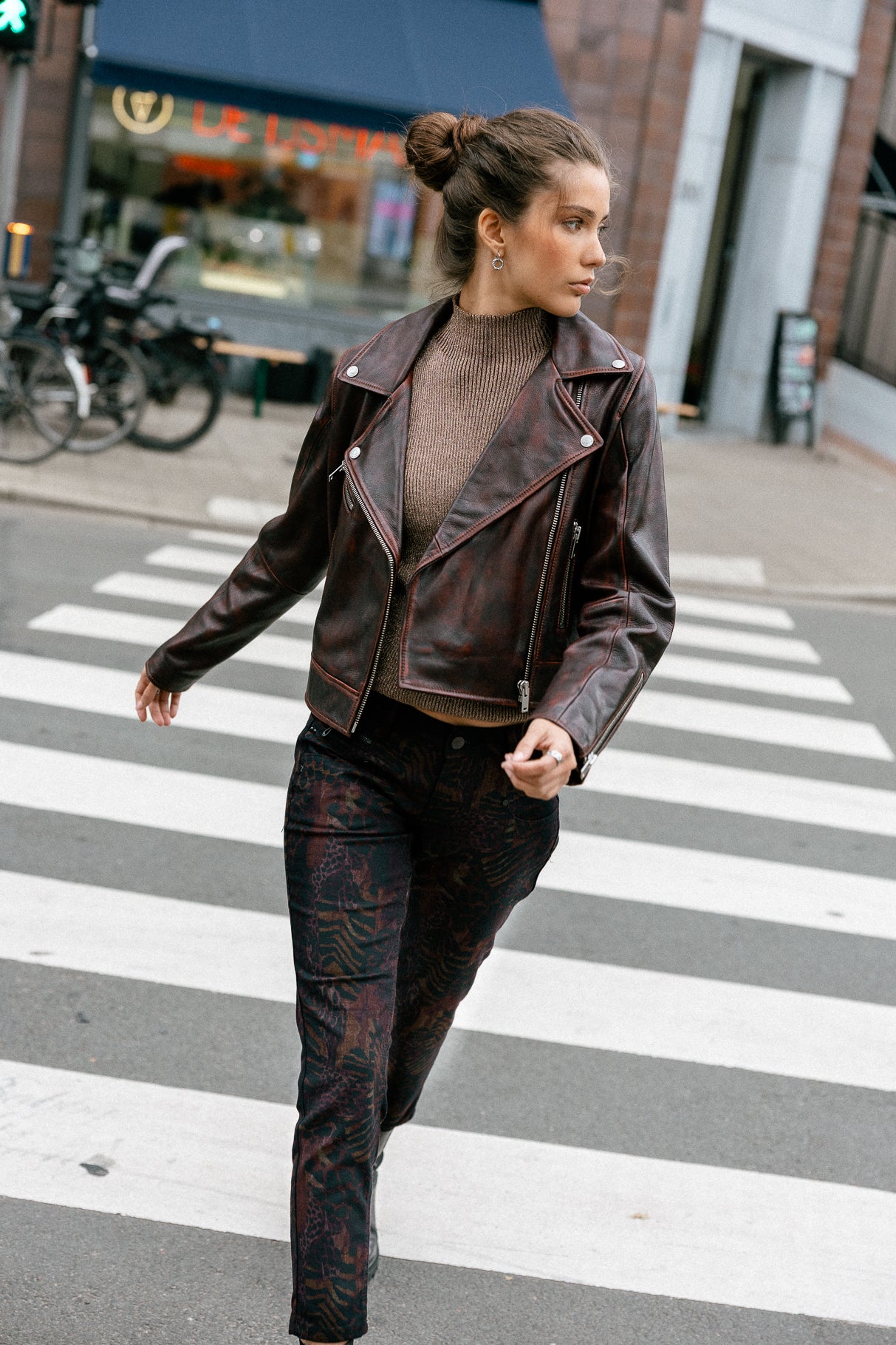Pantalon super slim 7/8 Femme Alexa Cropped Fuego original | Freeman T. Porter