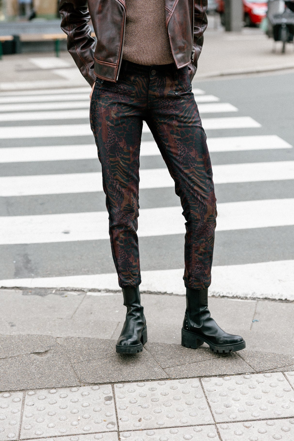 Pantalon super slim 7/8 Femme Alexa Cropped Fuego original | Freeman T. Porter