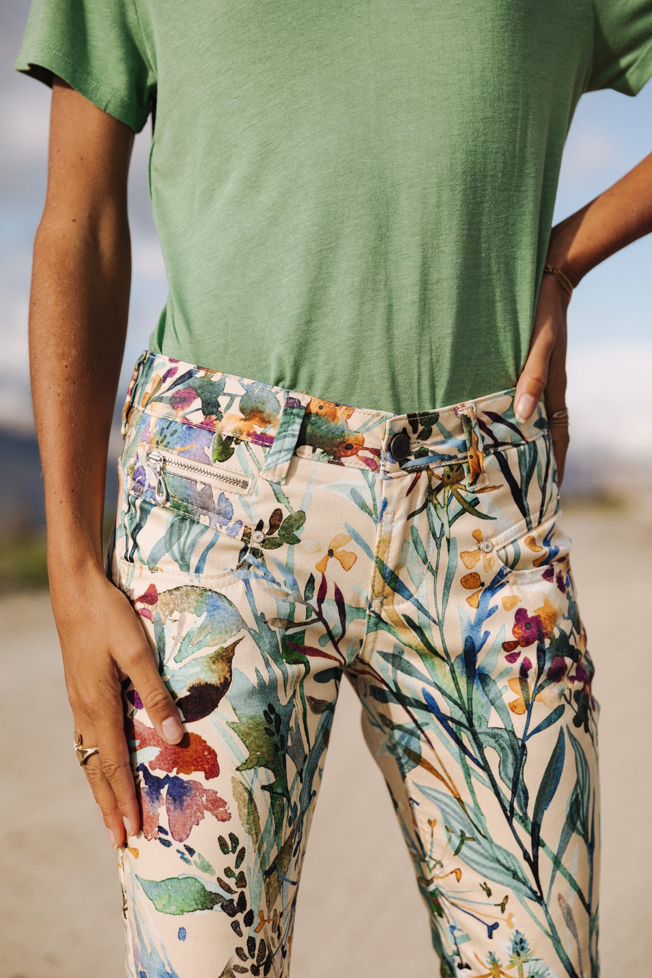 Pantalon super slim 7/8 Mujer Alexa Cropped Ribella original | Freeman T. Porter