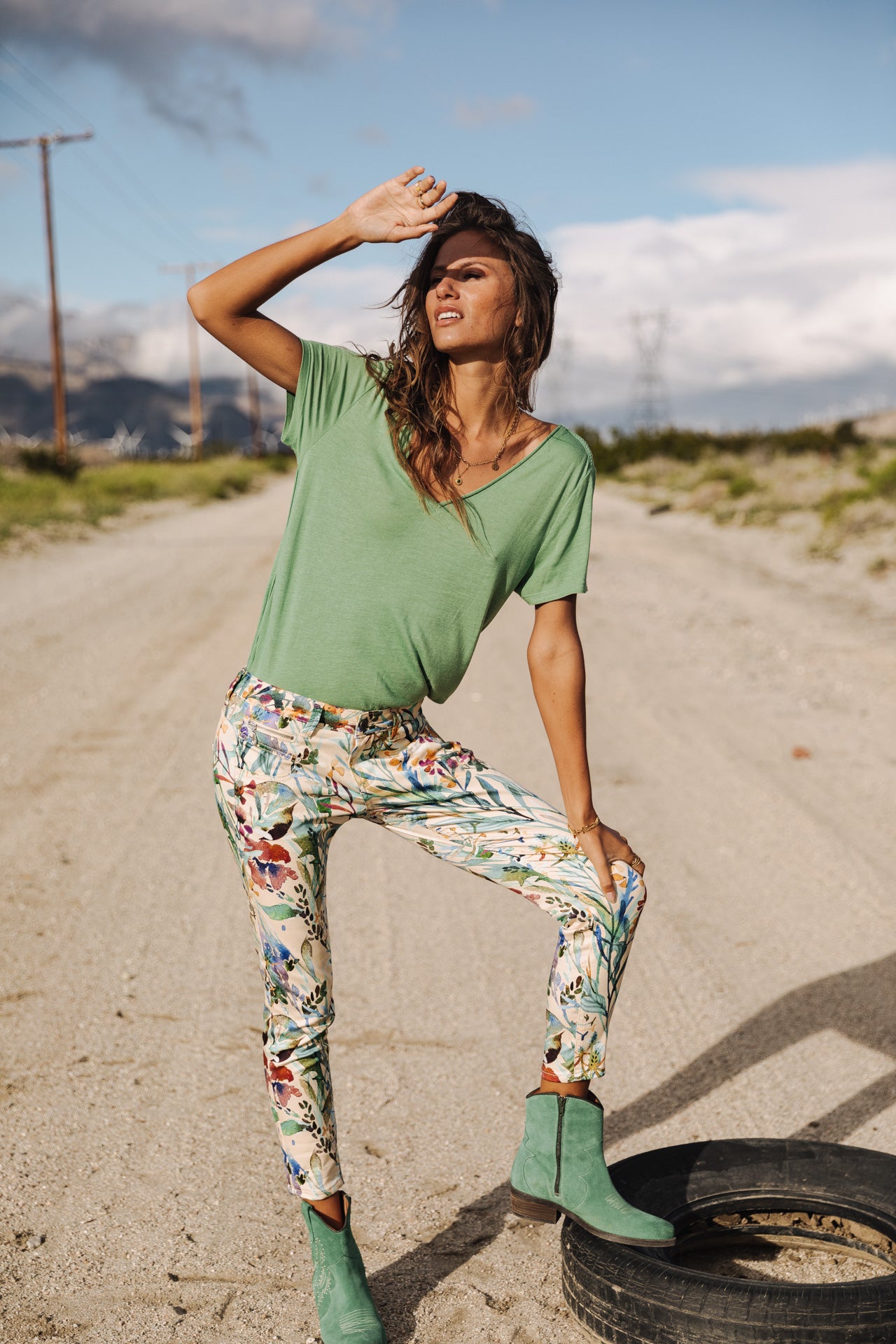 Pantalon super slim 7/8 Mujer Alexa Cropped Ribella original | Freeman T. Porter