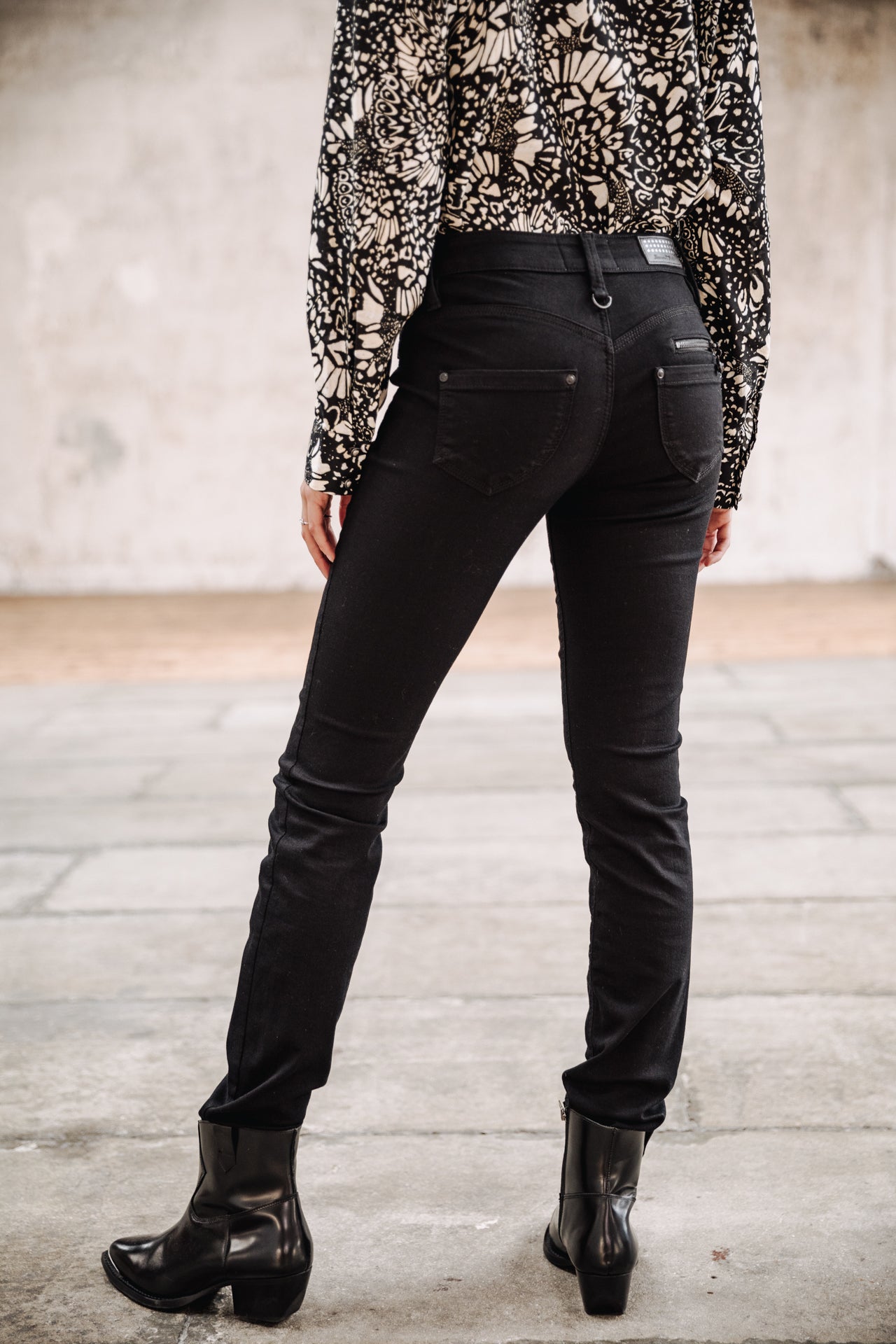 Jeans slim Femme Alexa High Waist black | Freeman T. Porter
