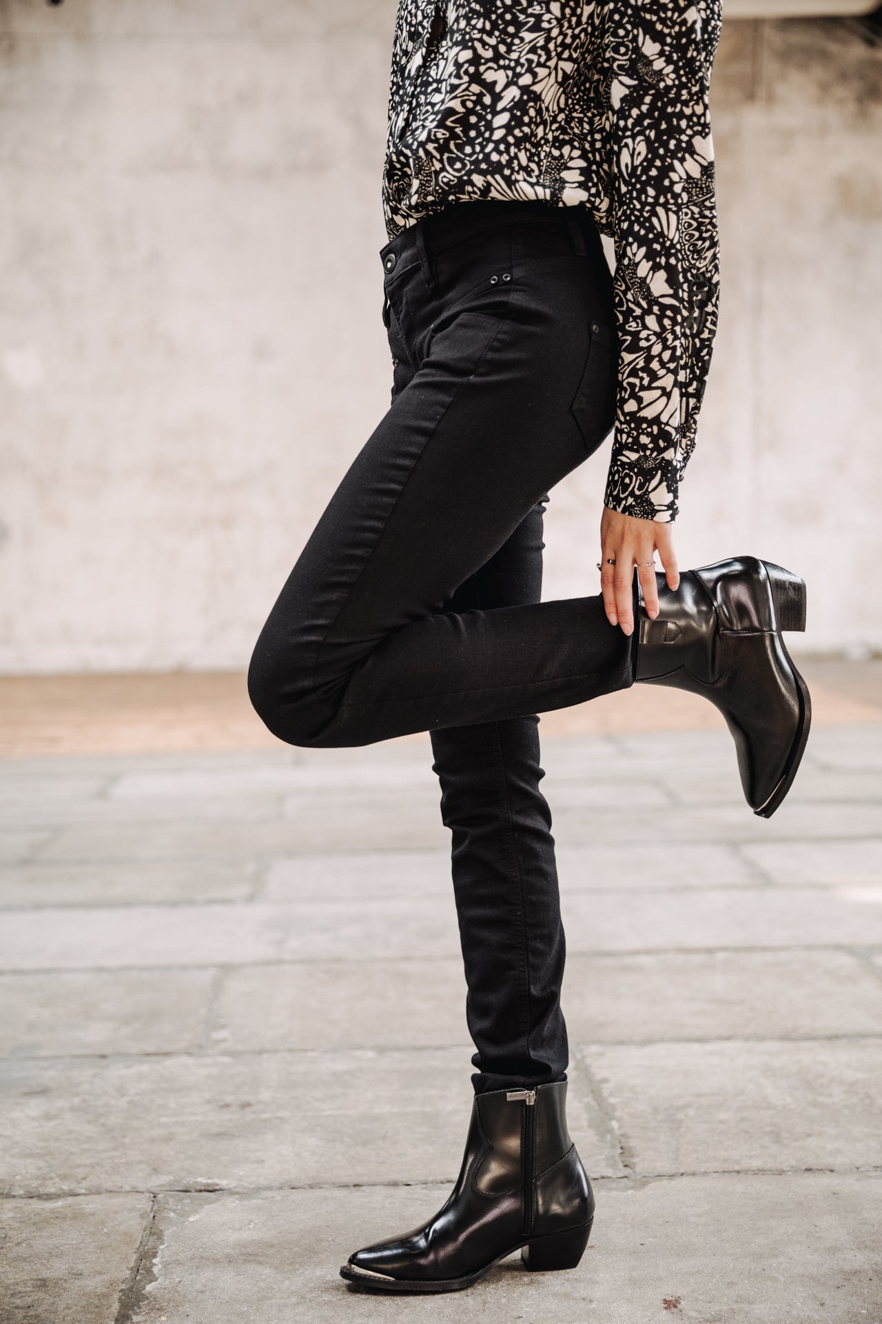 Jeans slim Femme Alexa High Waist black | Freeman T. Porter