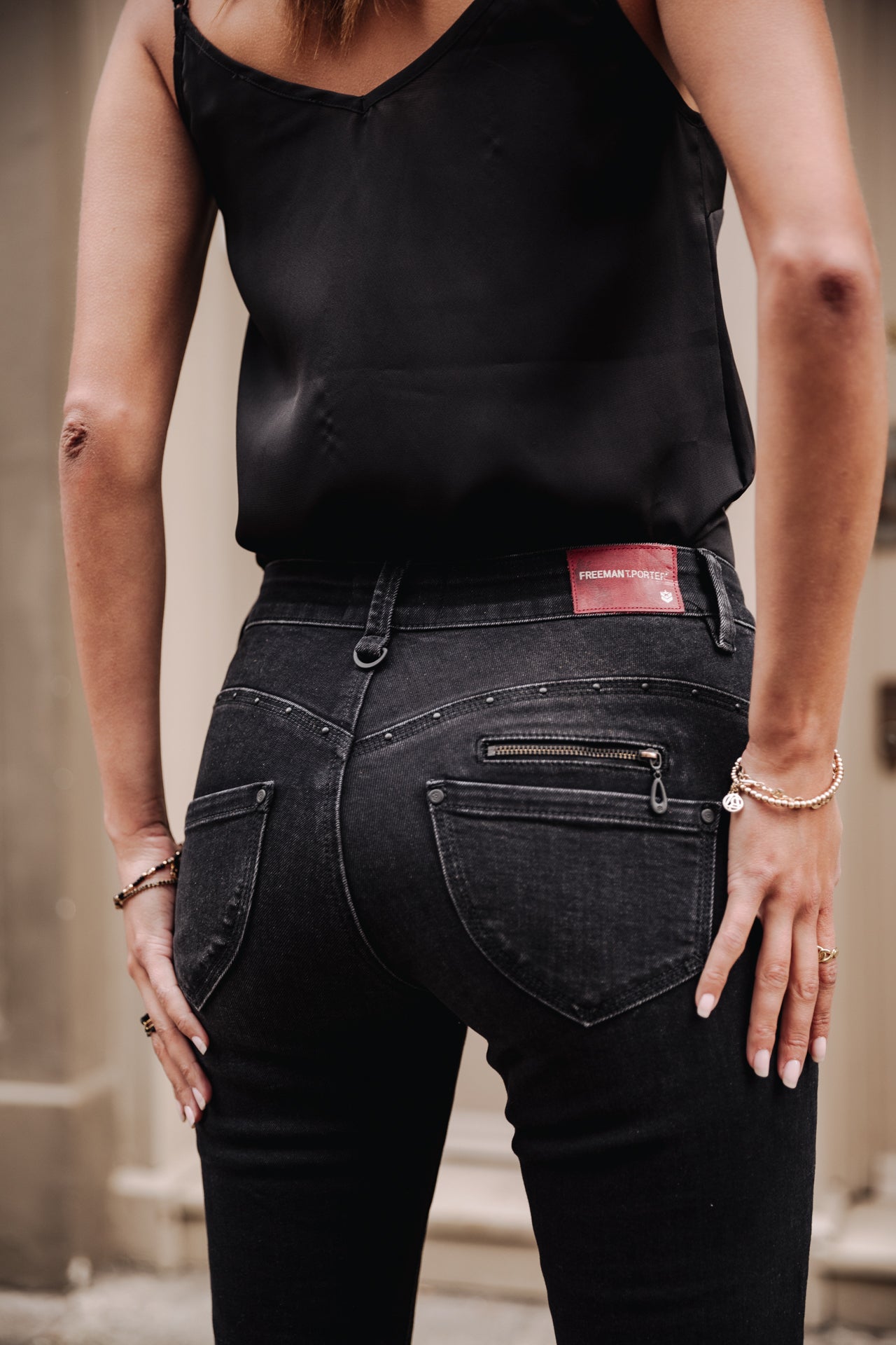 Jeans slim taille haute Femme Alexa High Waist bosilla | Freeman T. Porter