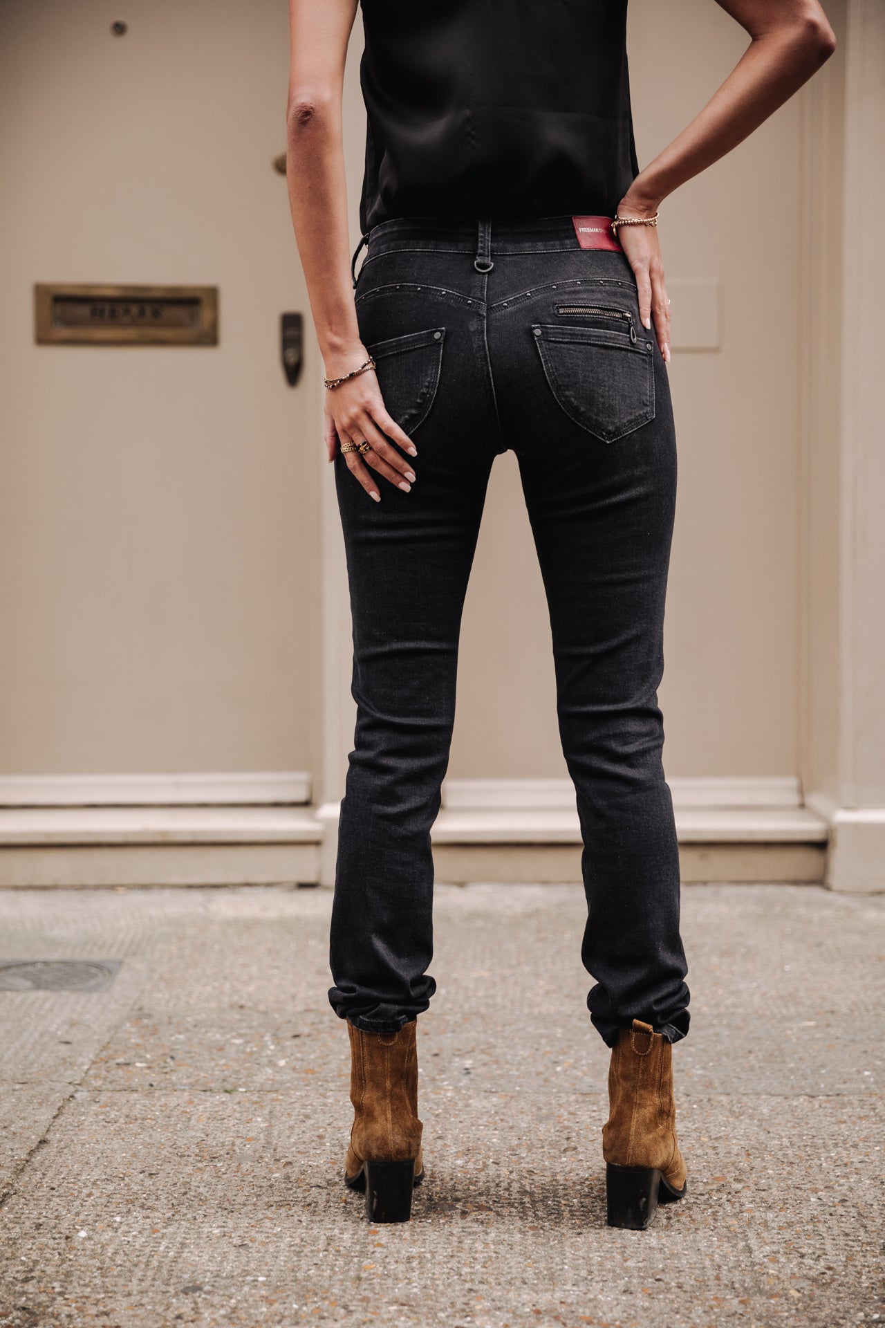 Jeans slim taille haute Femme Alexa High Waist bosilla | Freeman T. Porter