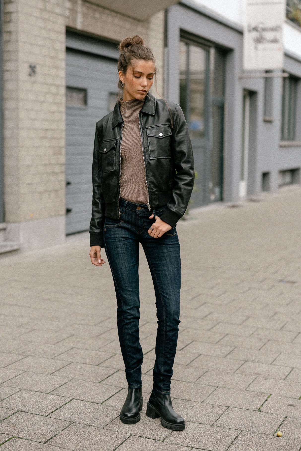 Jeans slim taille haute Femme Alexa High Waist eclipse | Freeman T. Porter