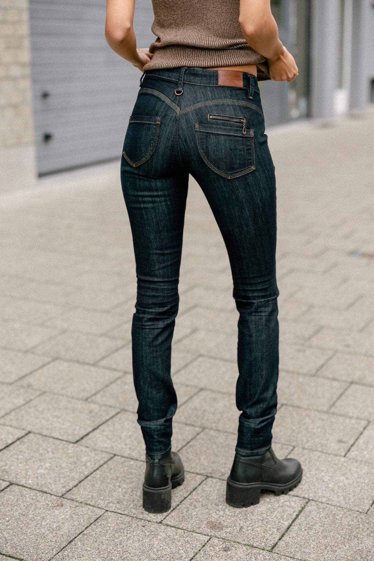 Jeans slim taille haute Femme Alexa High Waist eclipse | Freeman T. Porter