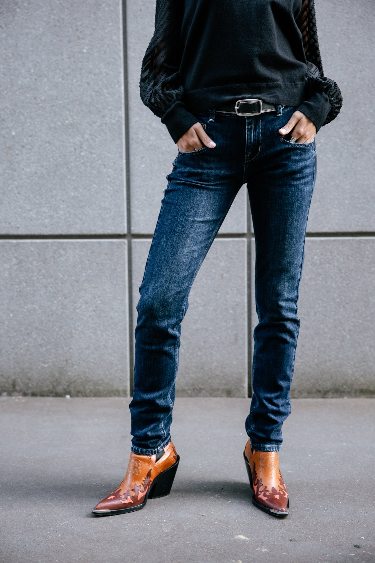 Jeans slim taille haute Frau Alexa High Waist battle | Freeman T. Porter