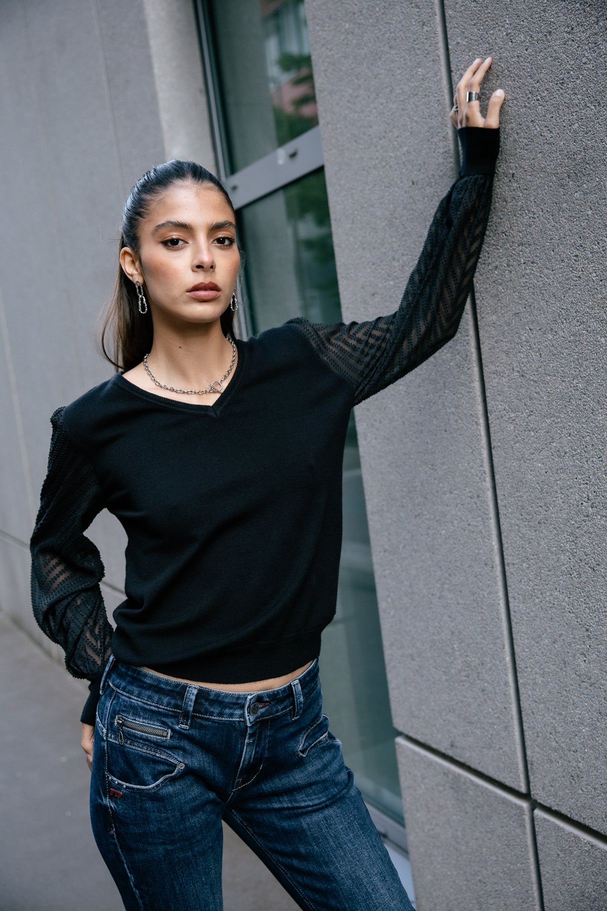 Jeans slim taille haute Femme Alexa High Waist battle | Freeman T. Porter