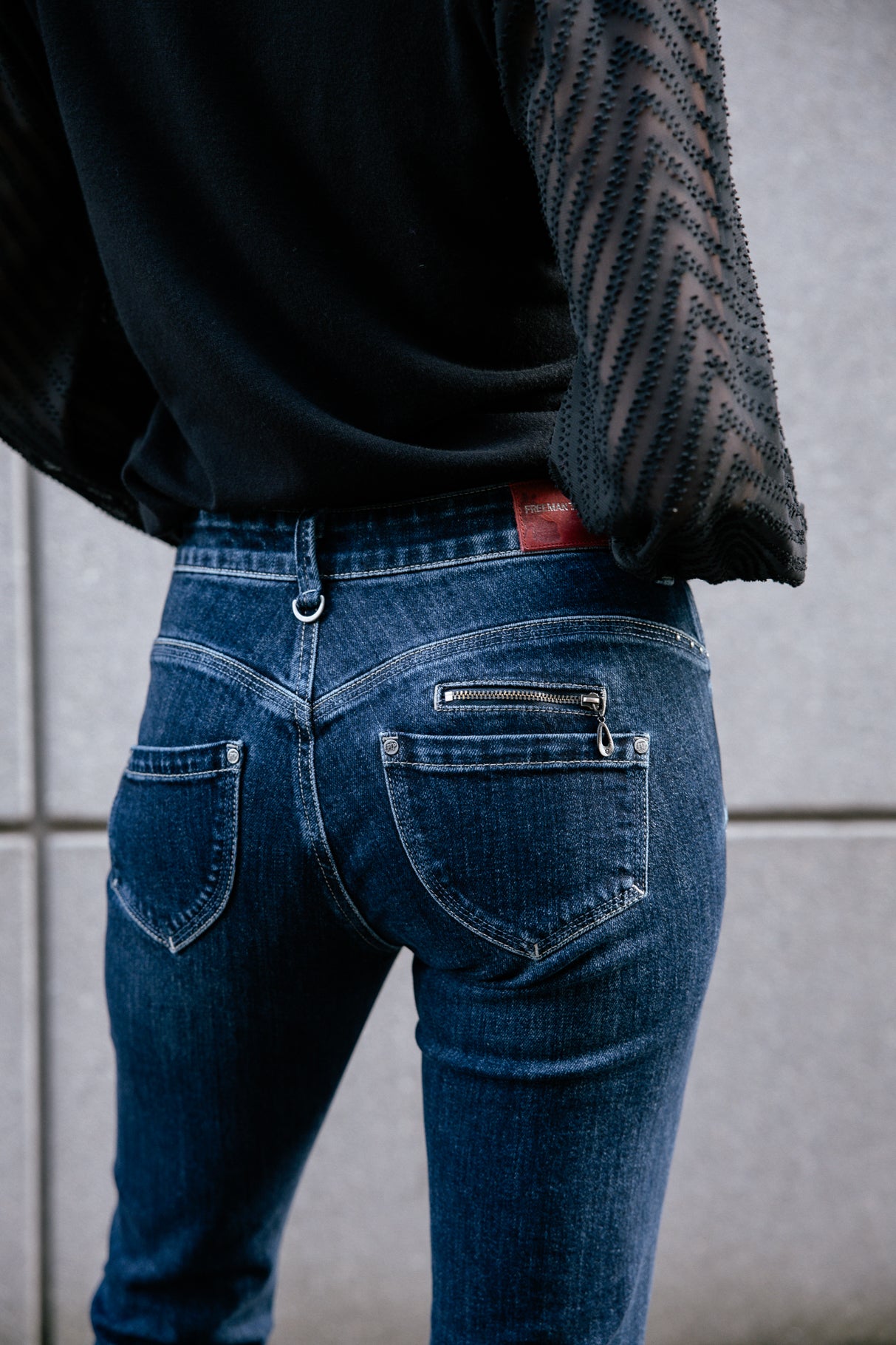 Jeans slim taille haute Femme Alexa High Waist battle | Freeman T. Porter
